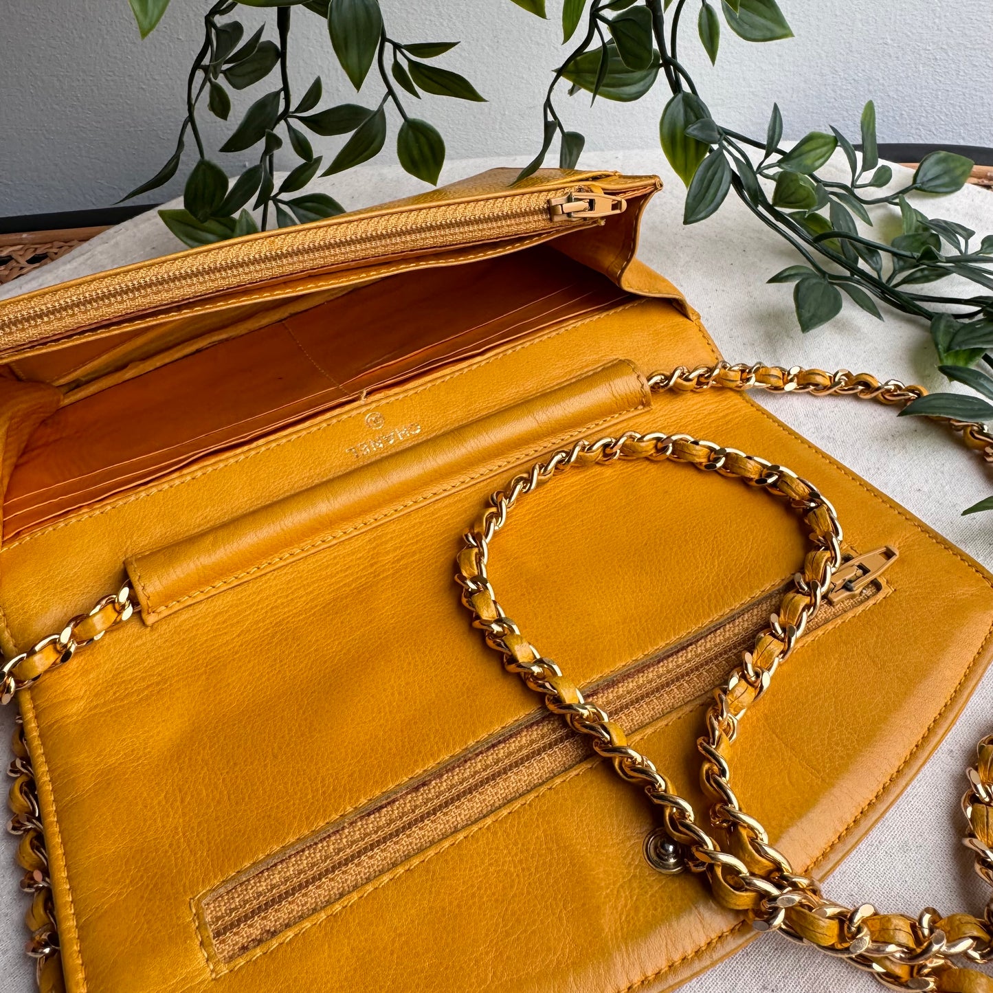 Chanel 1994 Caviar Leather Wallet on Chain
