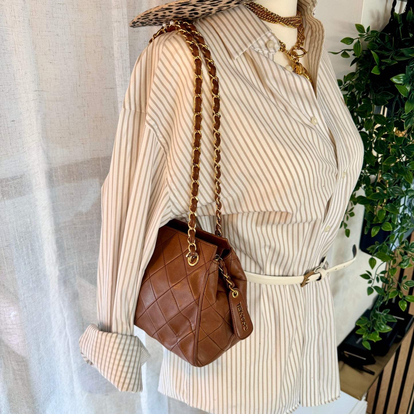 Chanel 1994 CC Lambskin Quilted Shoulder Bag