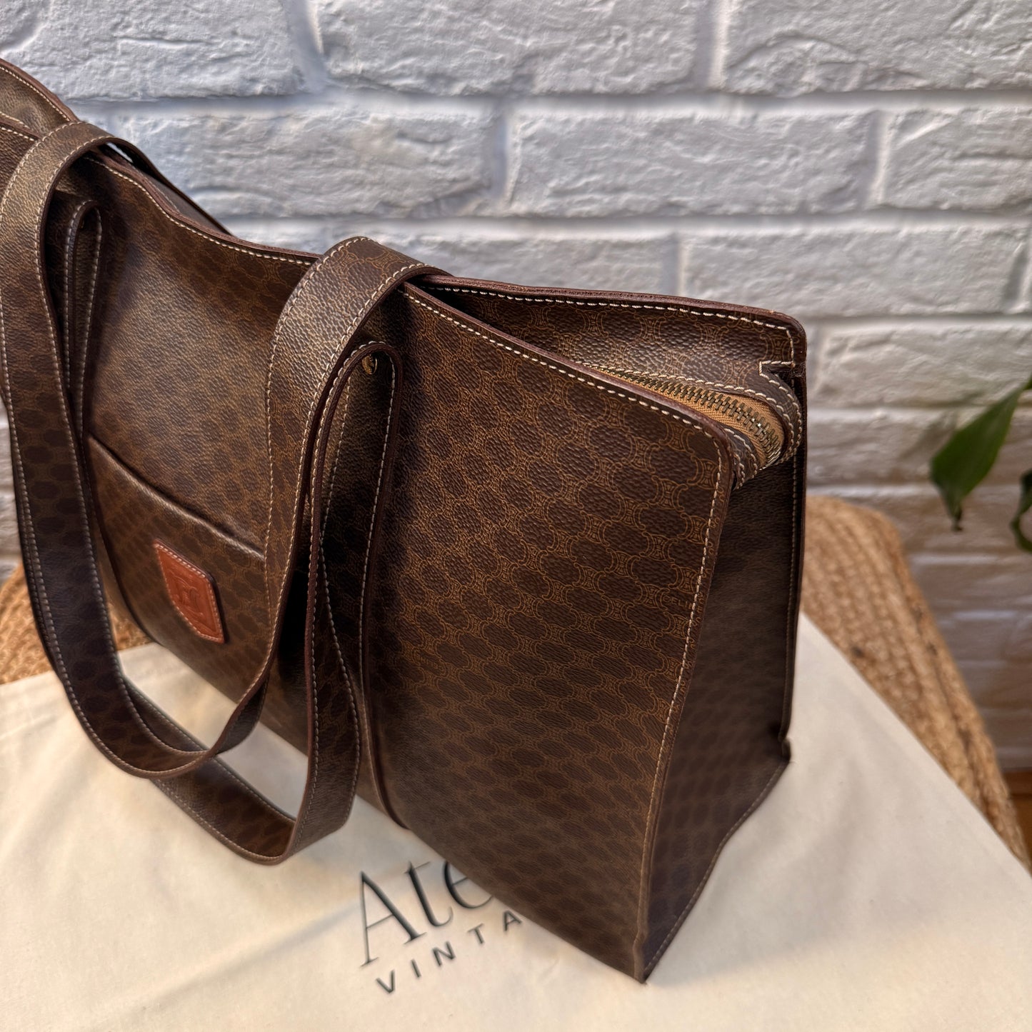 Celine Macadam Full Zip Tote Bag