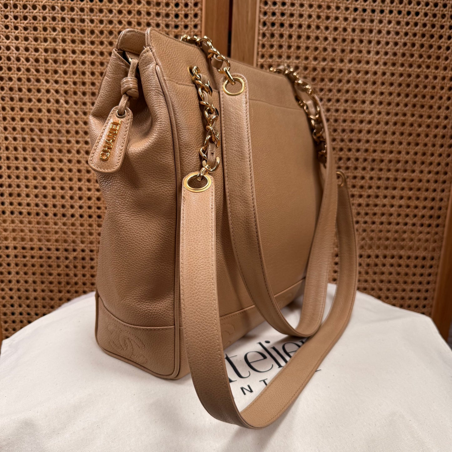 Chanel 1994 Triple CC Caviar Tote