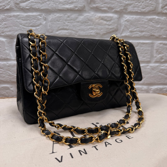 Chanel 1989 Black Classic Double Flap Small