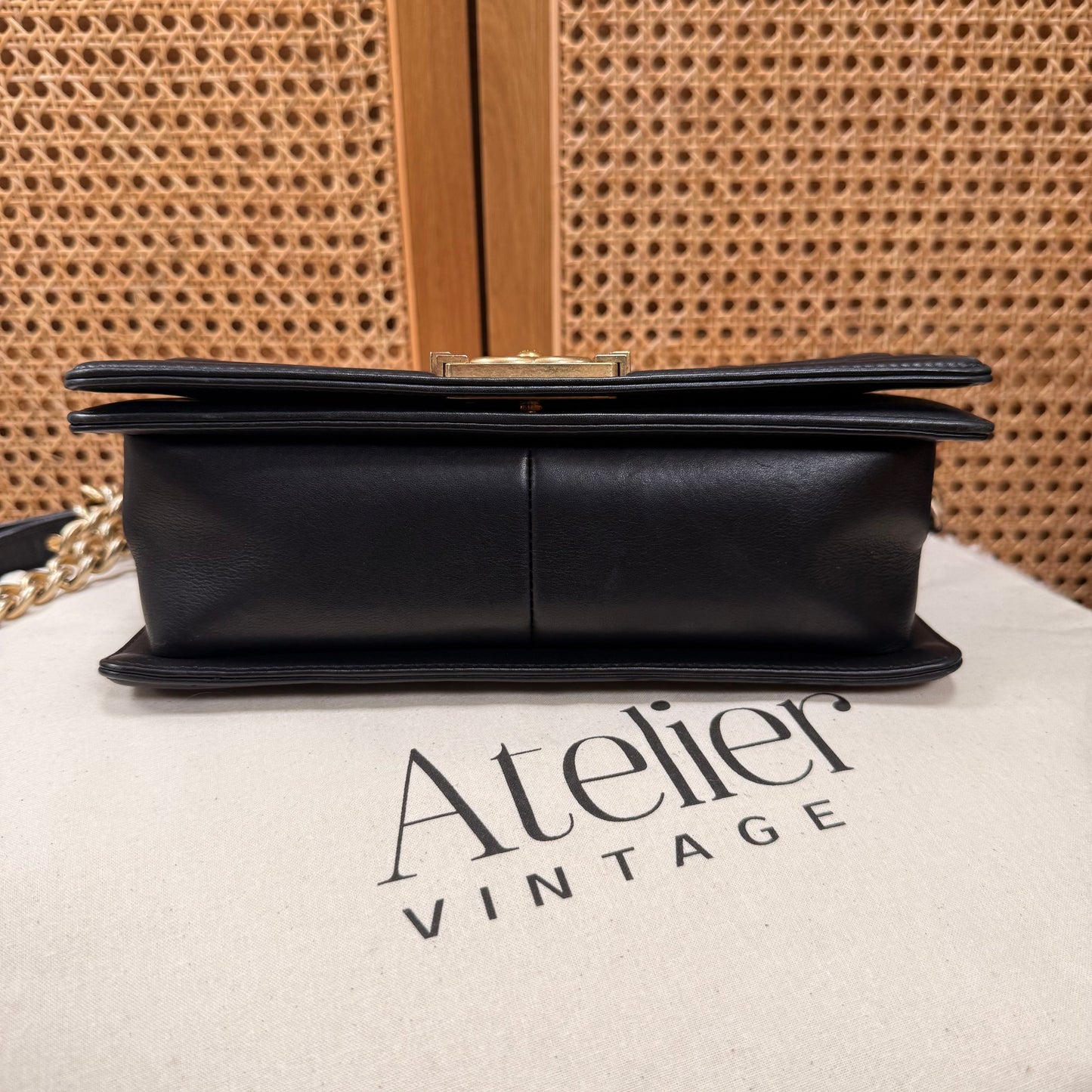 Chanel Rare 2016 Black Le Boy in Caviar mix