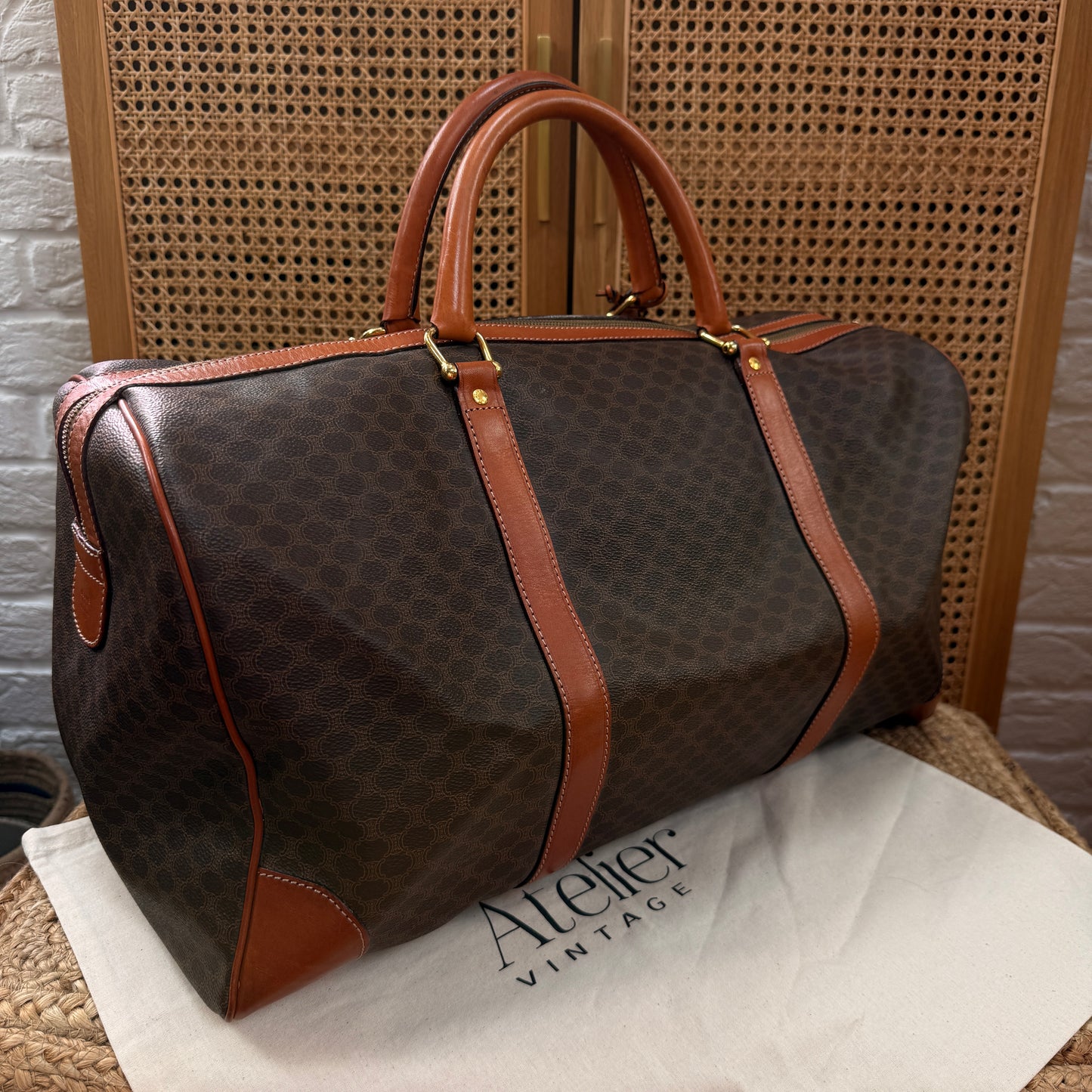 Celine 1990s Macadam Travel Bag