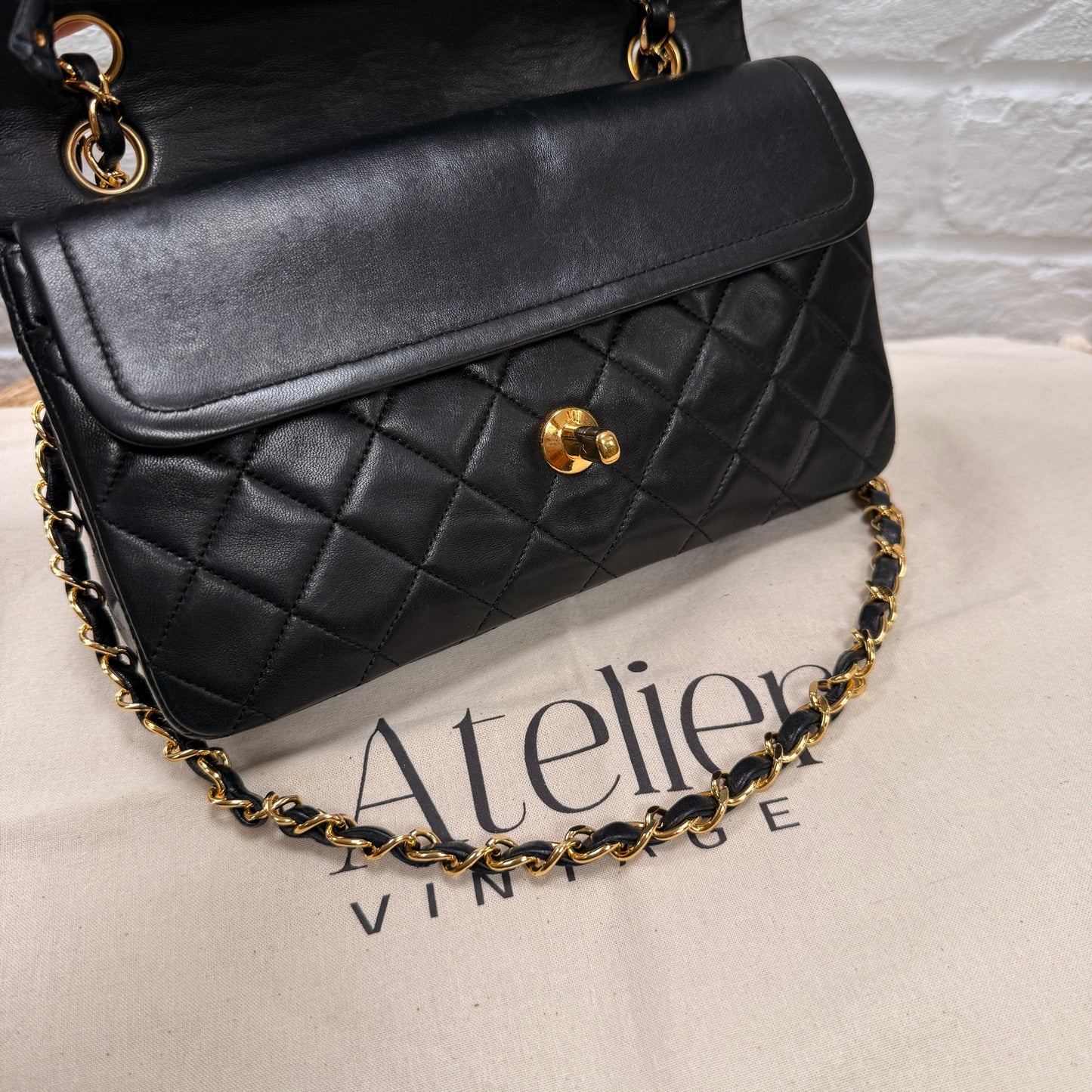 Chanel 1989 Black Classic Double Flap Small