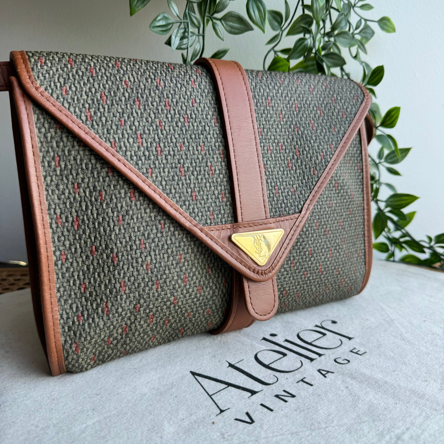 Saint Laurent 1980s Cross Body Two Way Bag