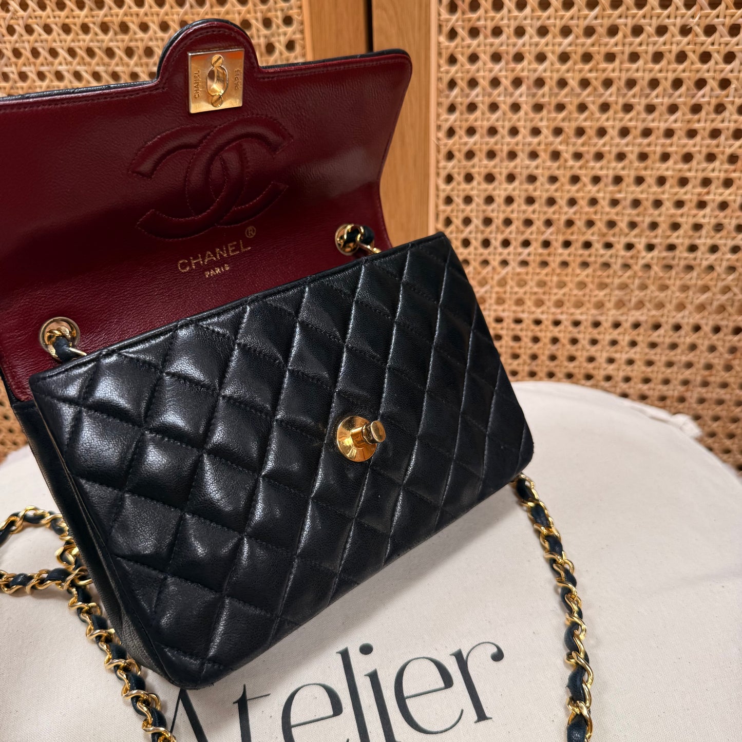Chanel Paris limited Edition 1989 CC Circle single flap