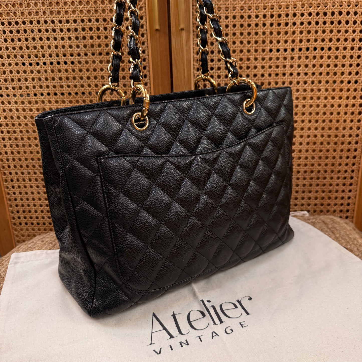 Chanel Classic Black Caviar GST