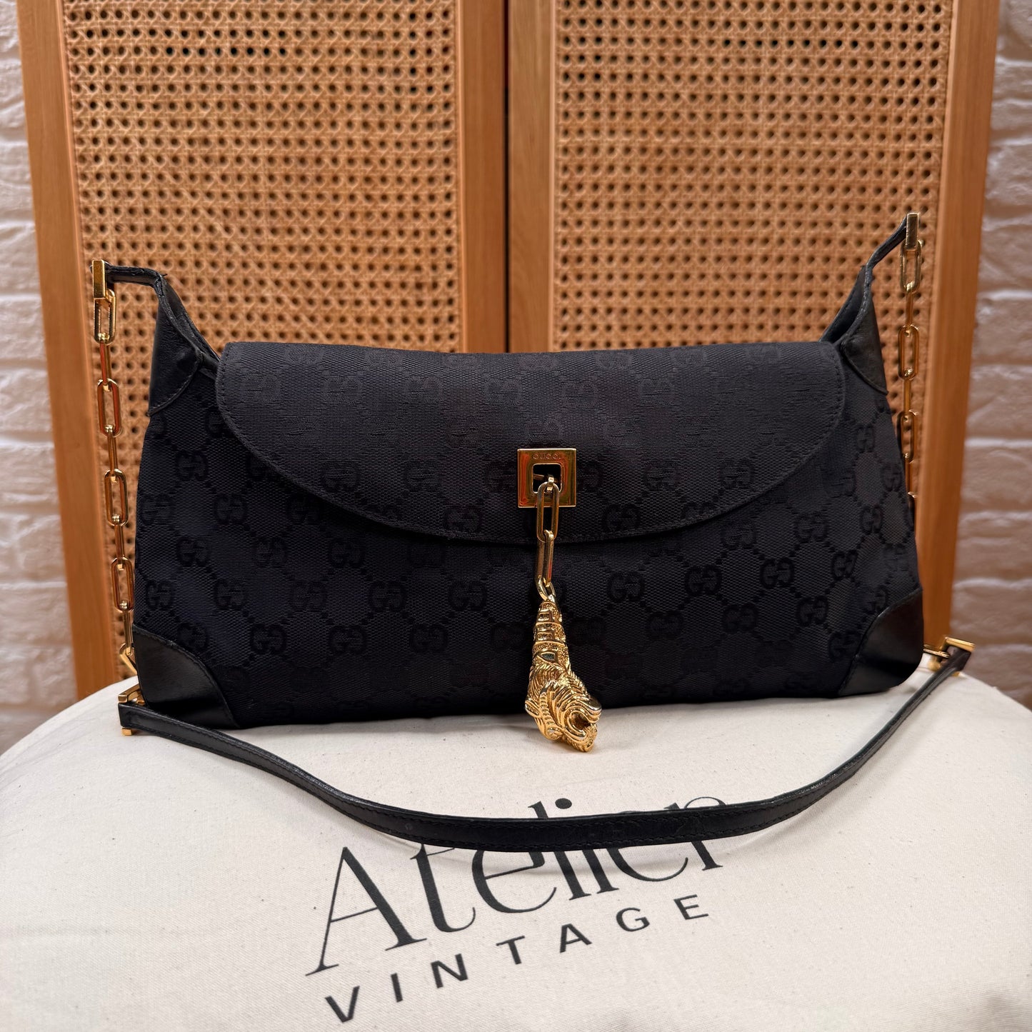 Gucci 1990s Gucci X Tom Ford Tigers Head Cross Body