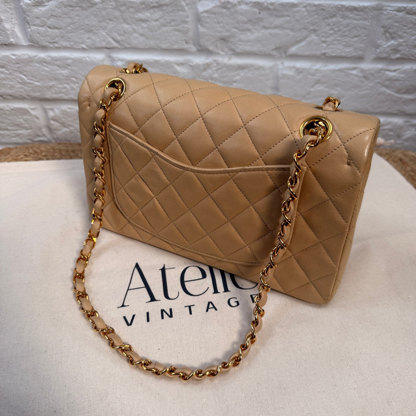 Chanel 1997 Beige Classic Double Flap Small