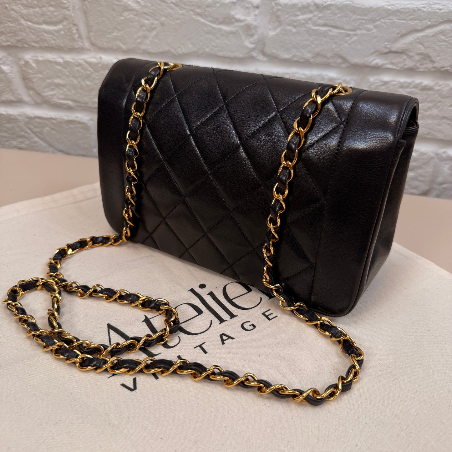 Chanel 1991 Vintage Classic Diana Small