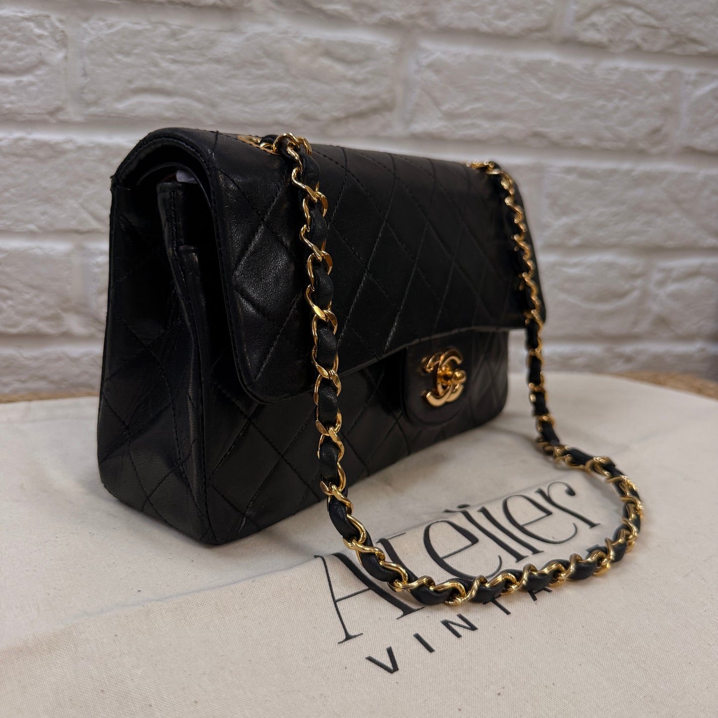 Chanel 1986 Black Classic Double Flap Small