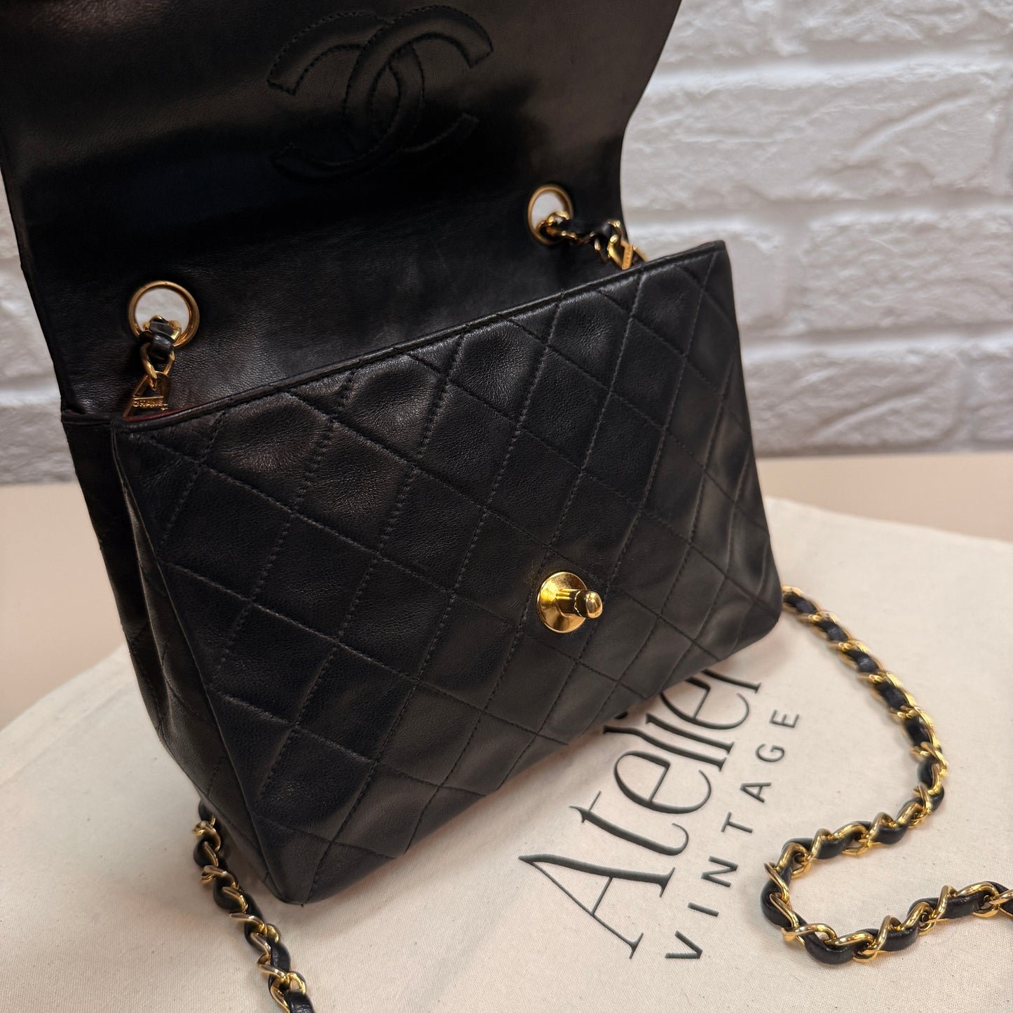 Chanel 1991 Classic Square Single Flap Medium