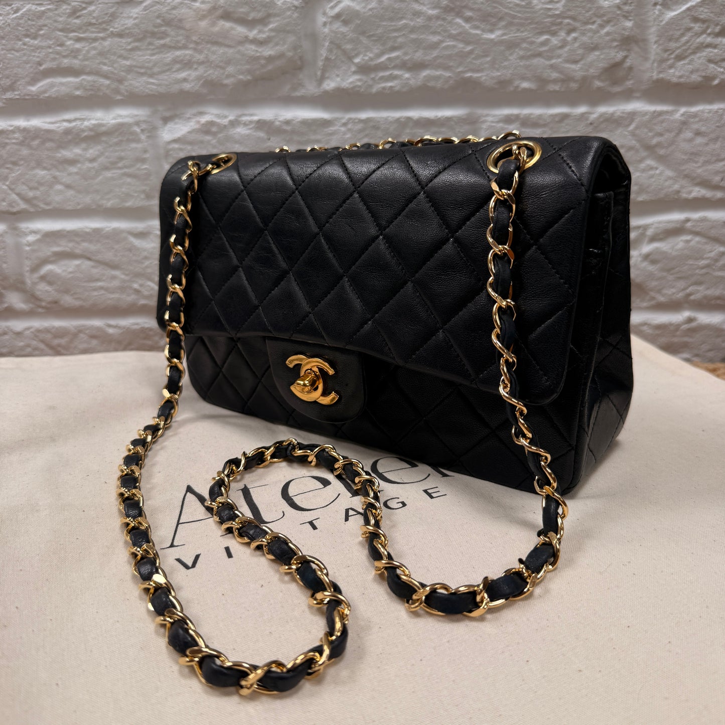 Chanel 1989 Black Classic Double Flap Small