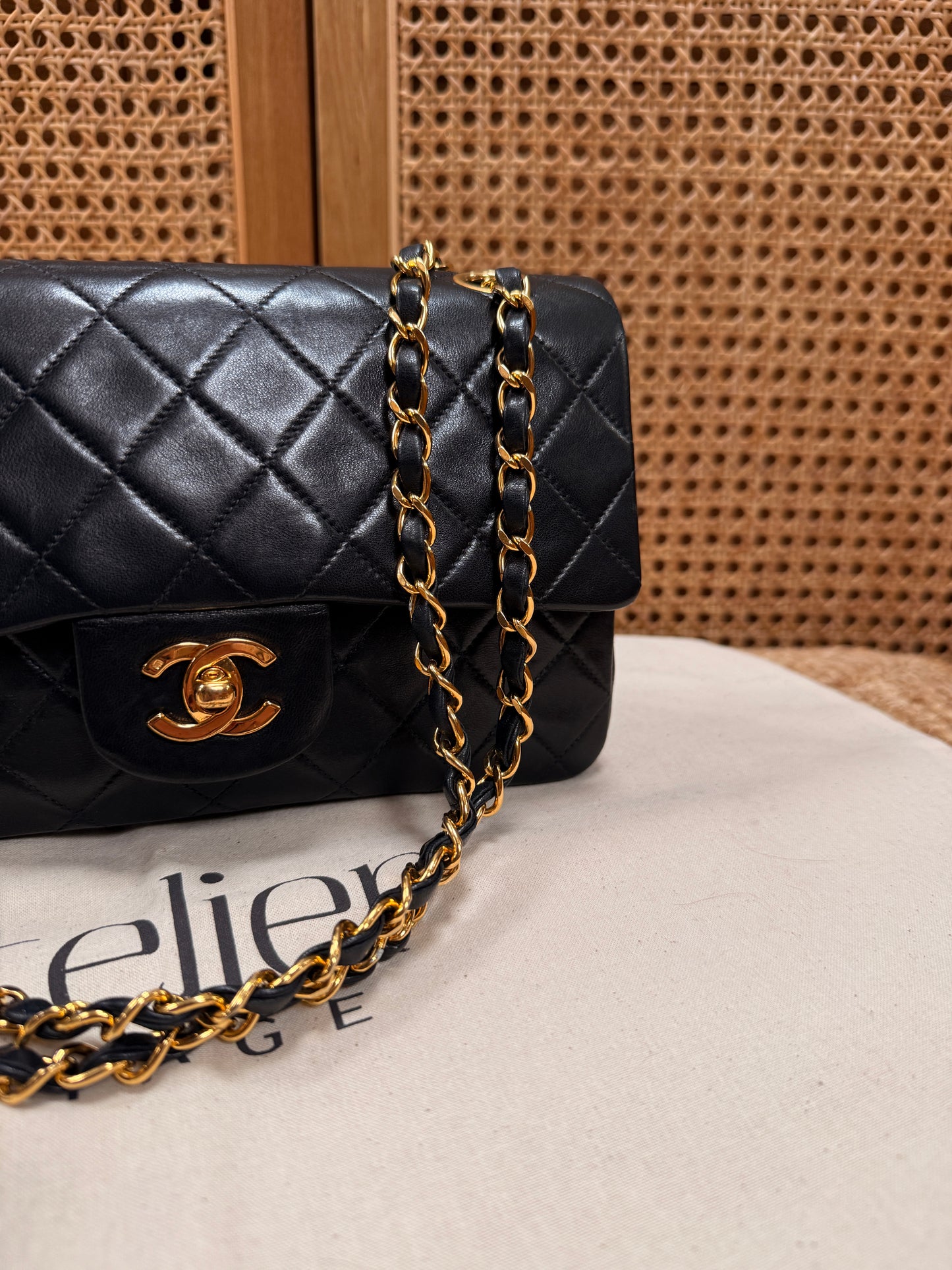 Chanel 1991 Black Classic Double Flap Small