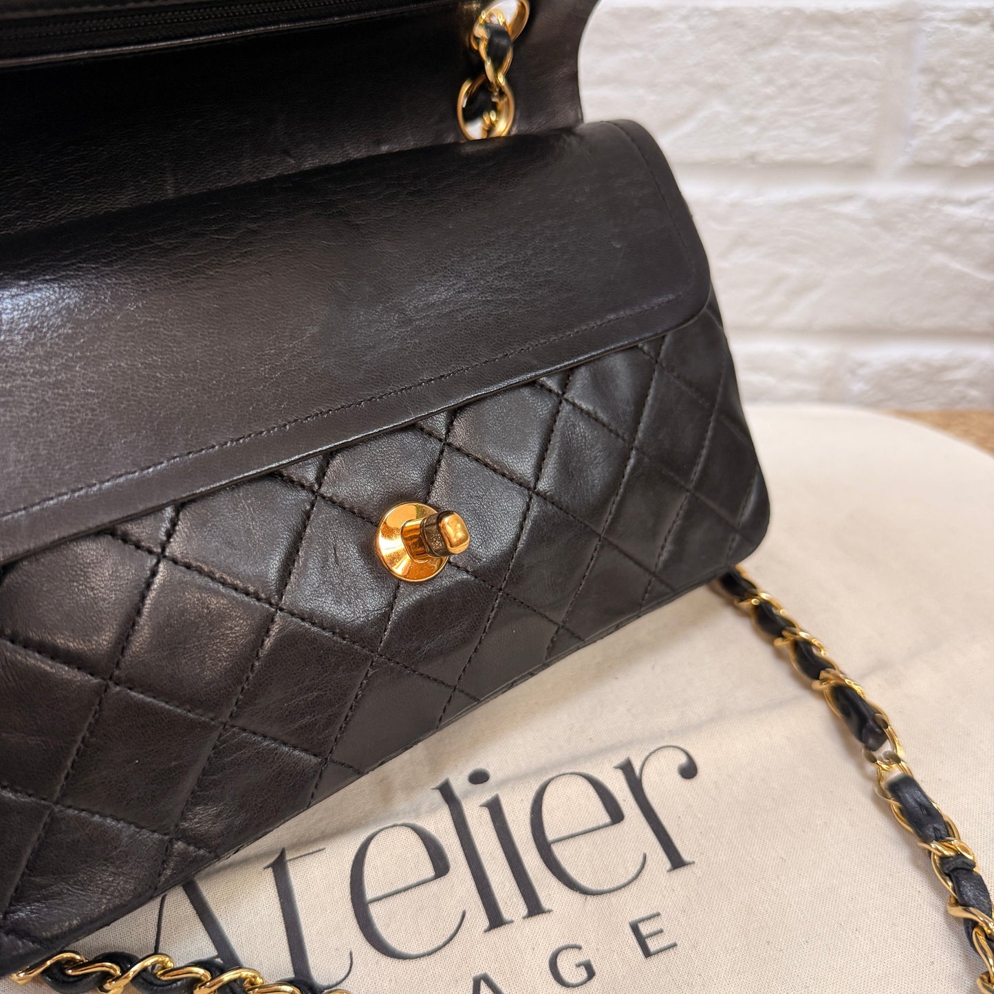 Chanel 1986 Black Classic Double Flap Small
