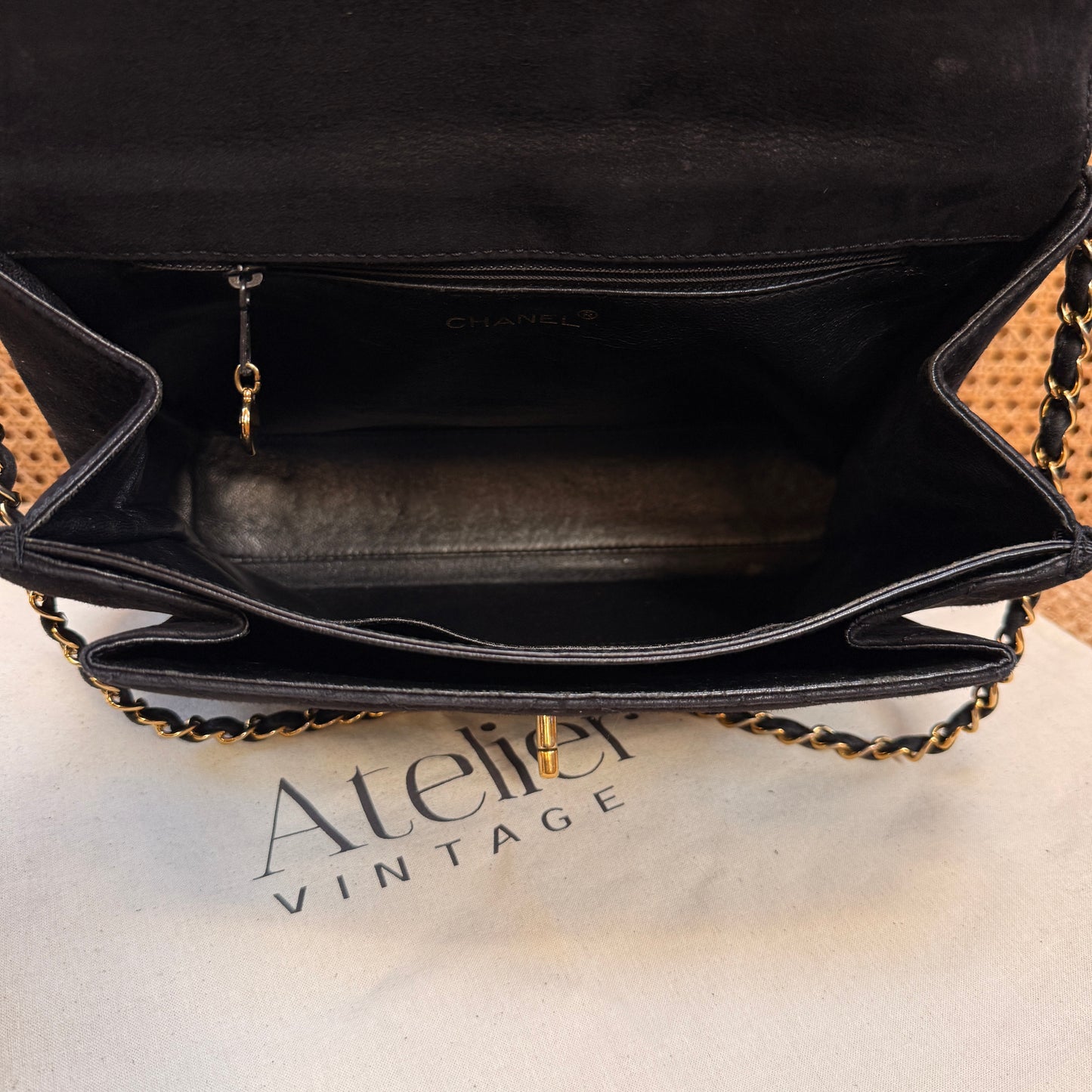 Chanel Rare 1997 Large Suede Single Flap