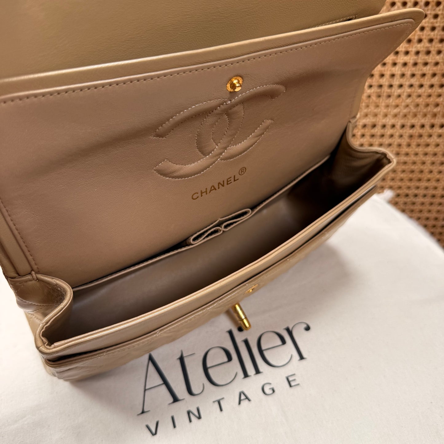 Chanel Rare 1989 Classic Double Flap Medium in Caramel