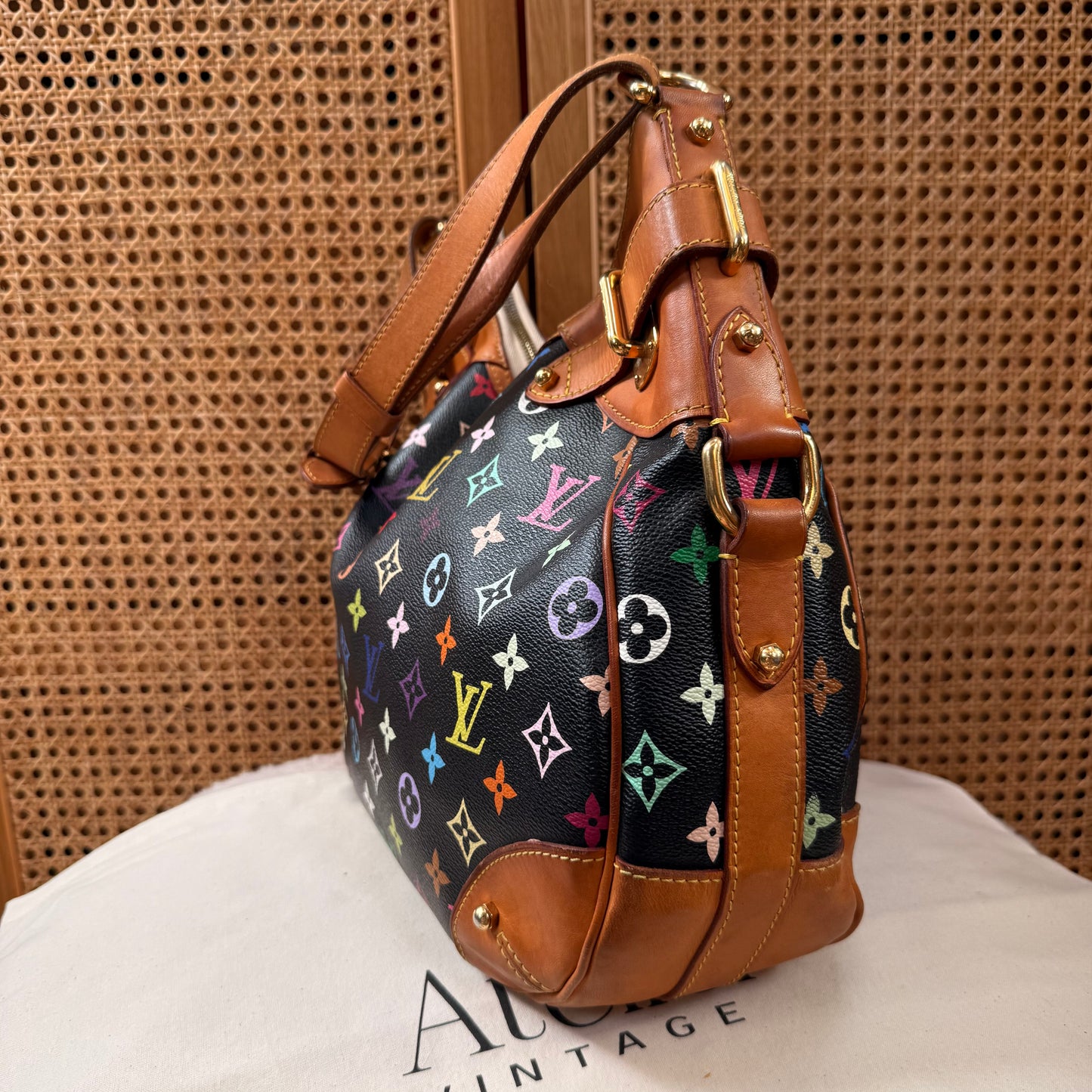 Louis Vuitton 2003 Original Murakami Black Greta