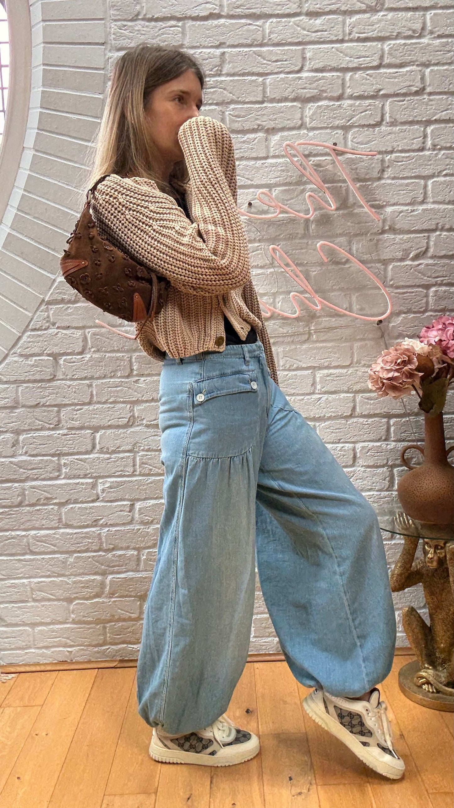 Louis Vuitton 2008 Rare Brown Suede Flower Mahina Onatah PM