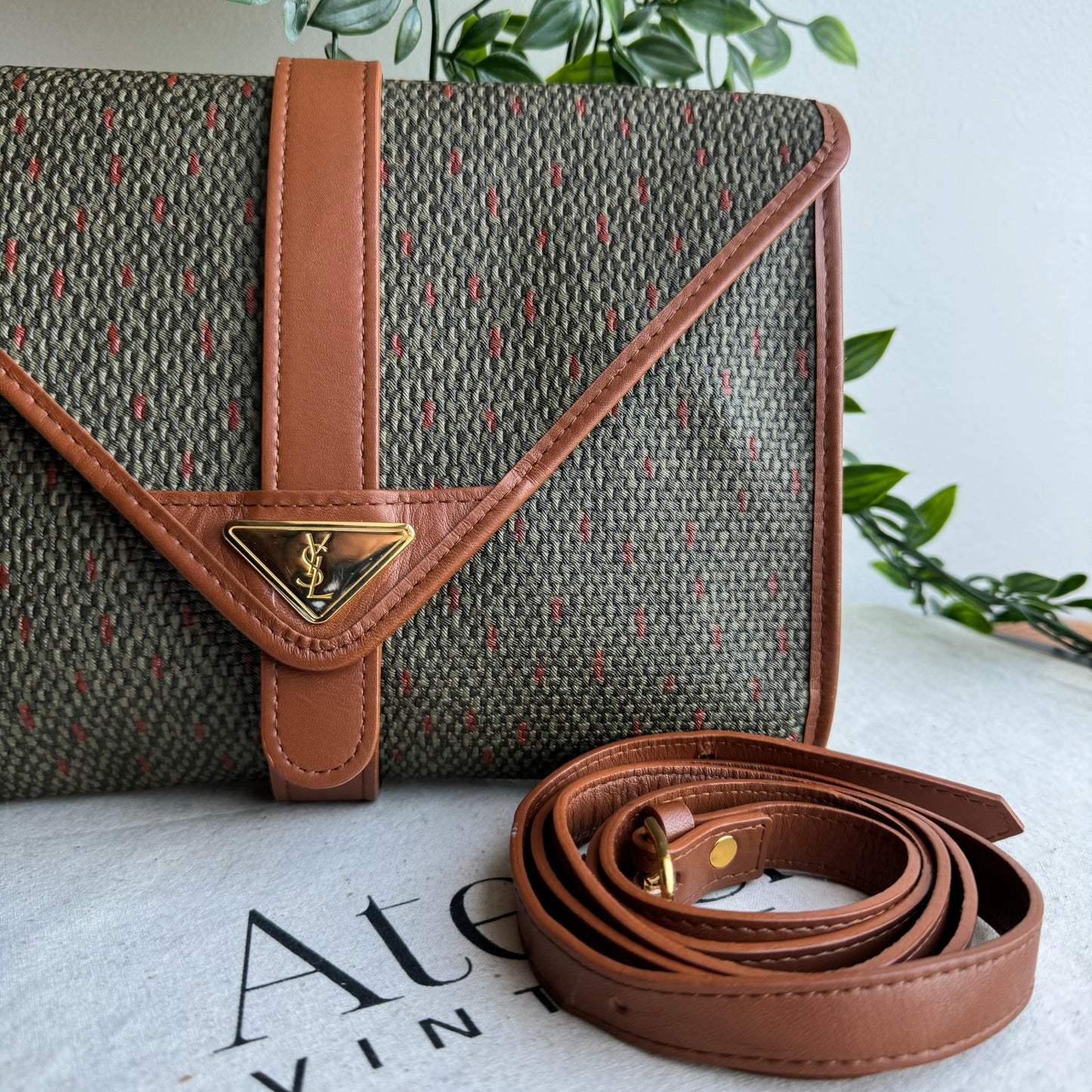 Saint Laurent 1980s Cross Body Two Way Bag