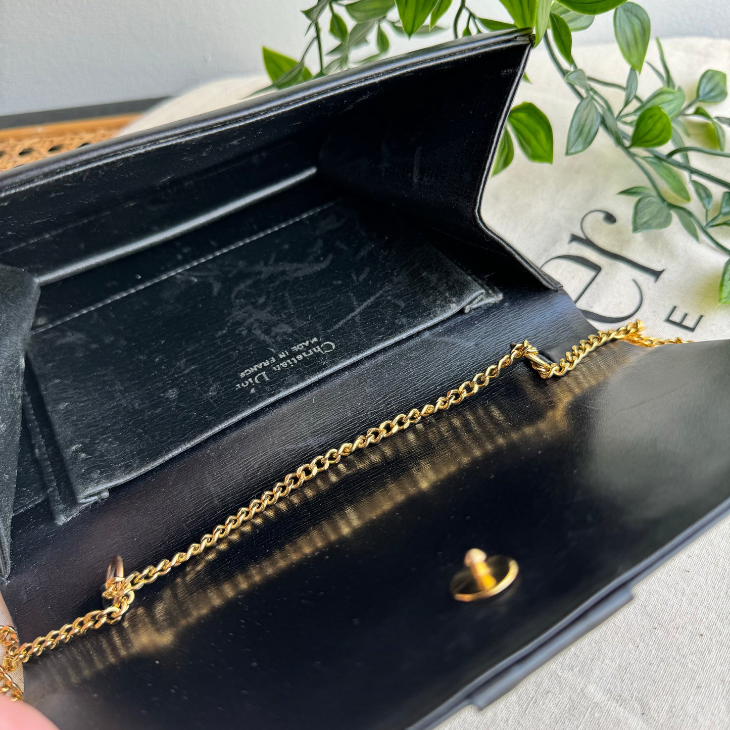Dior 1980s Vintage Chain Strap Bag
