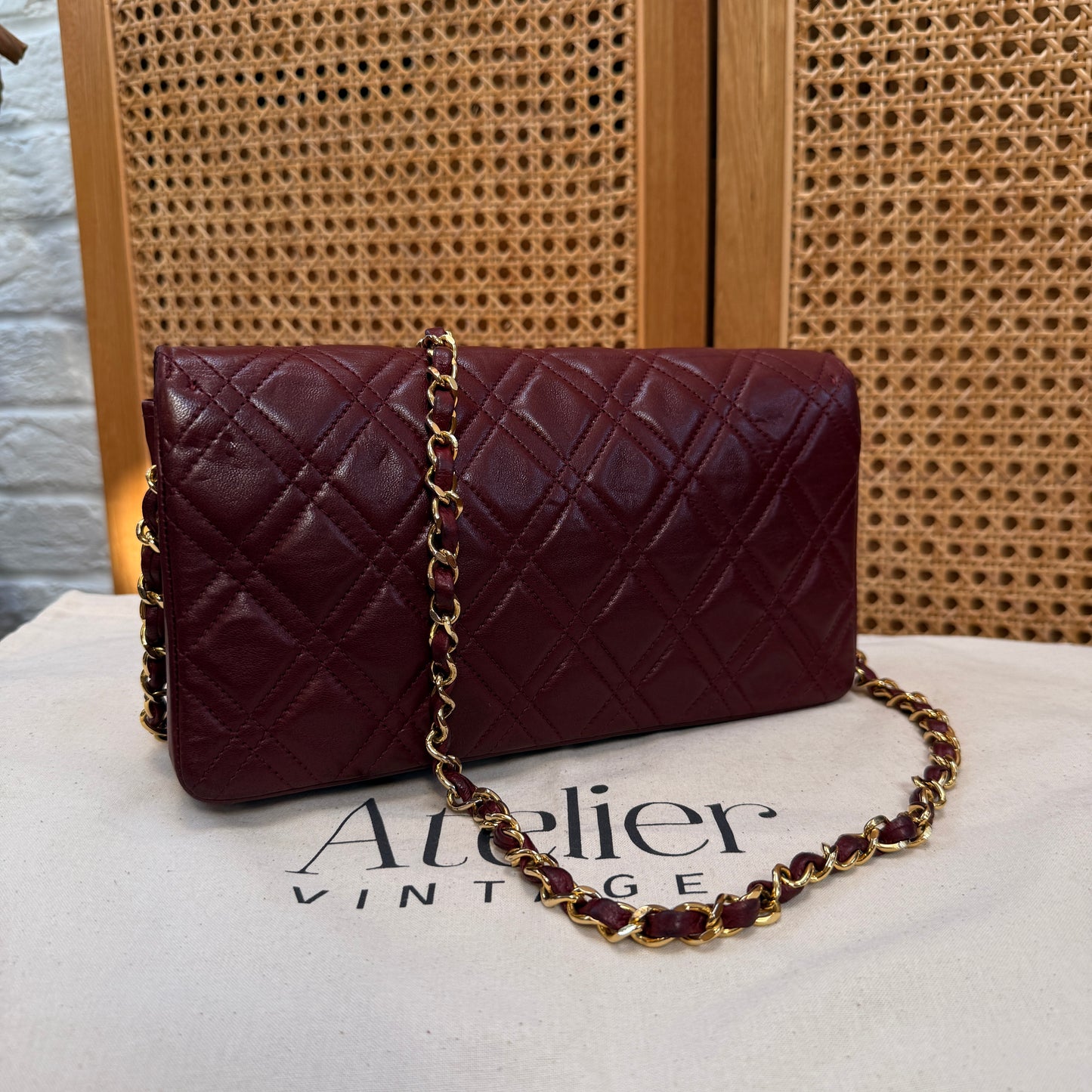 Chanel Ultra Rare Early 1980s Double Quilted Single Full Flap