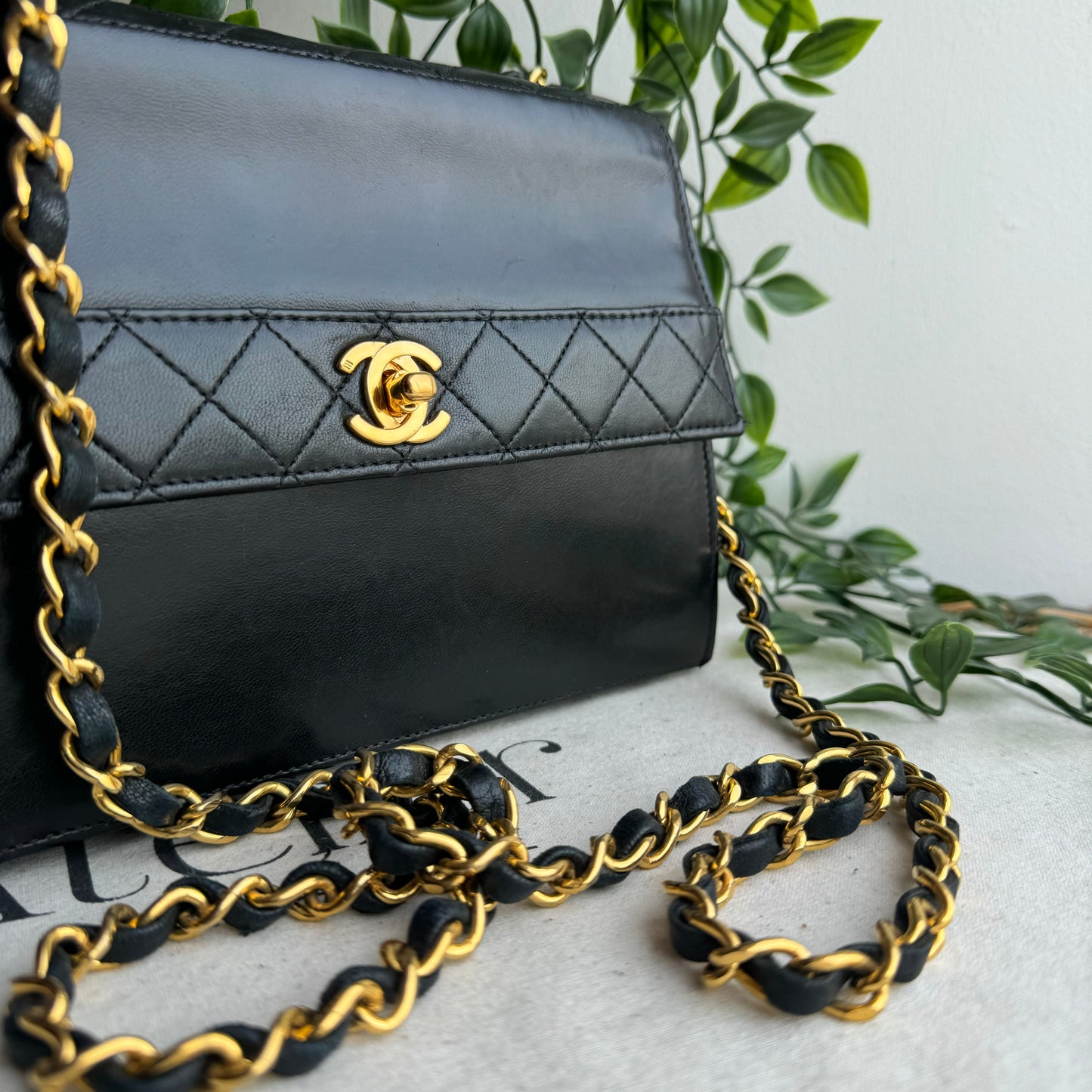 Chanel 1989 Quilted Lambskin Trapeze Bag