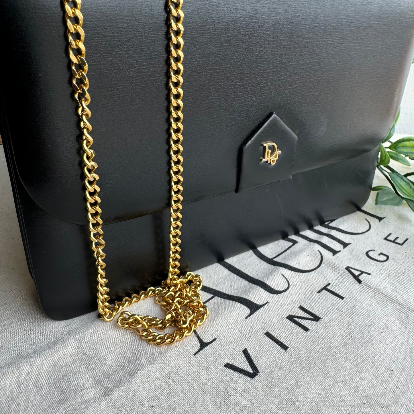 Dior 1980s Vintage Chain Strap Bag