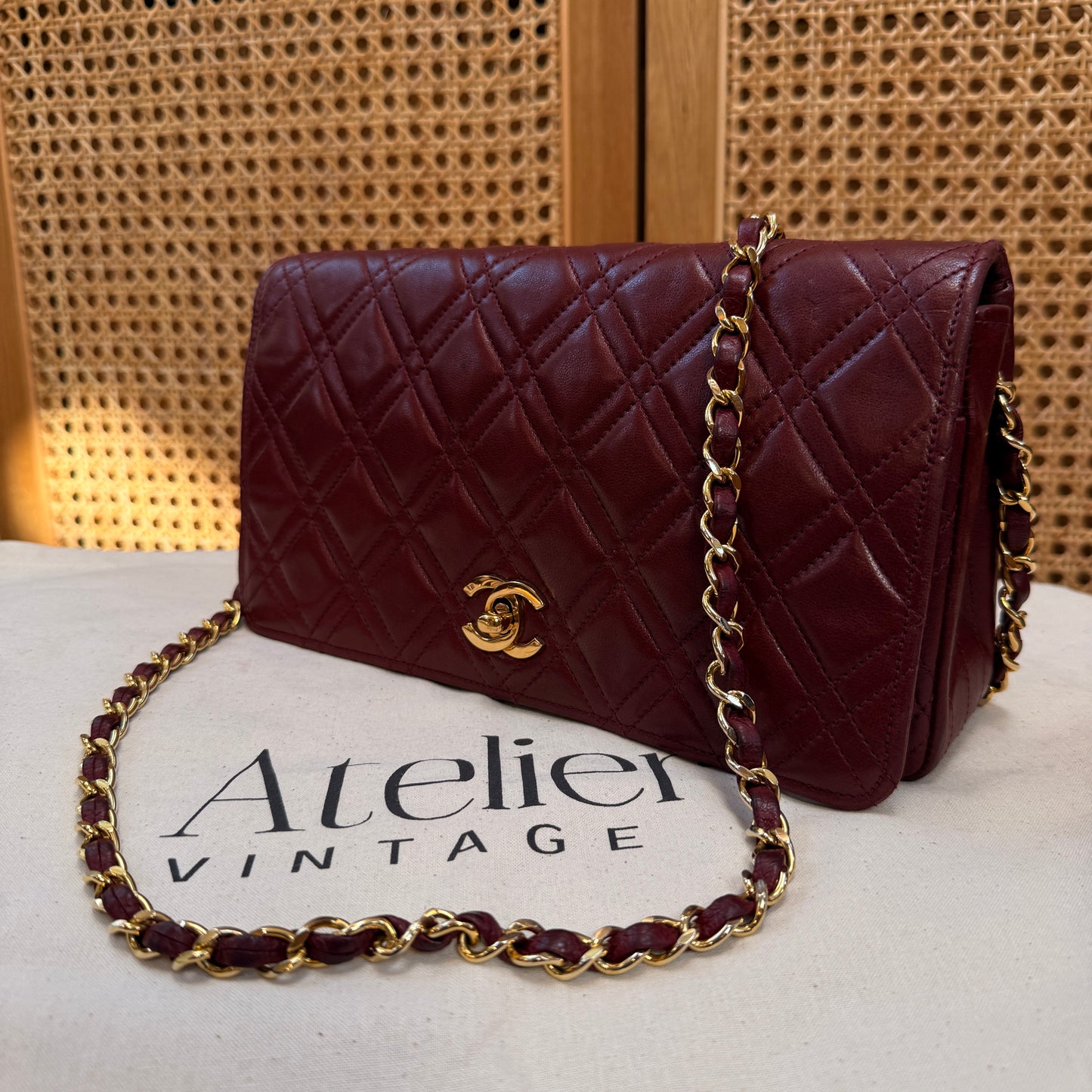 Chanel Ultra Rare Early 1980s Double Quilted Single Full Flap