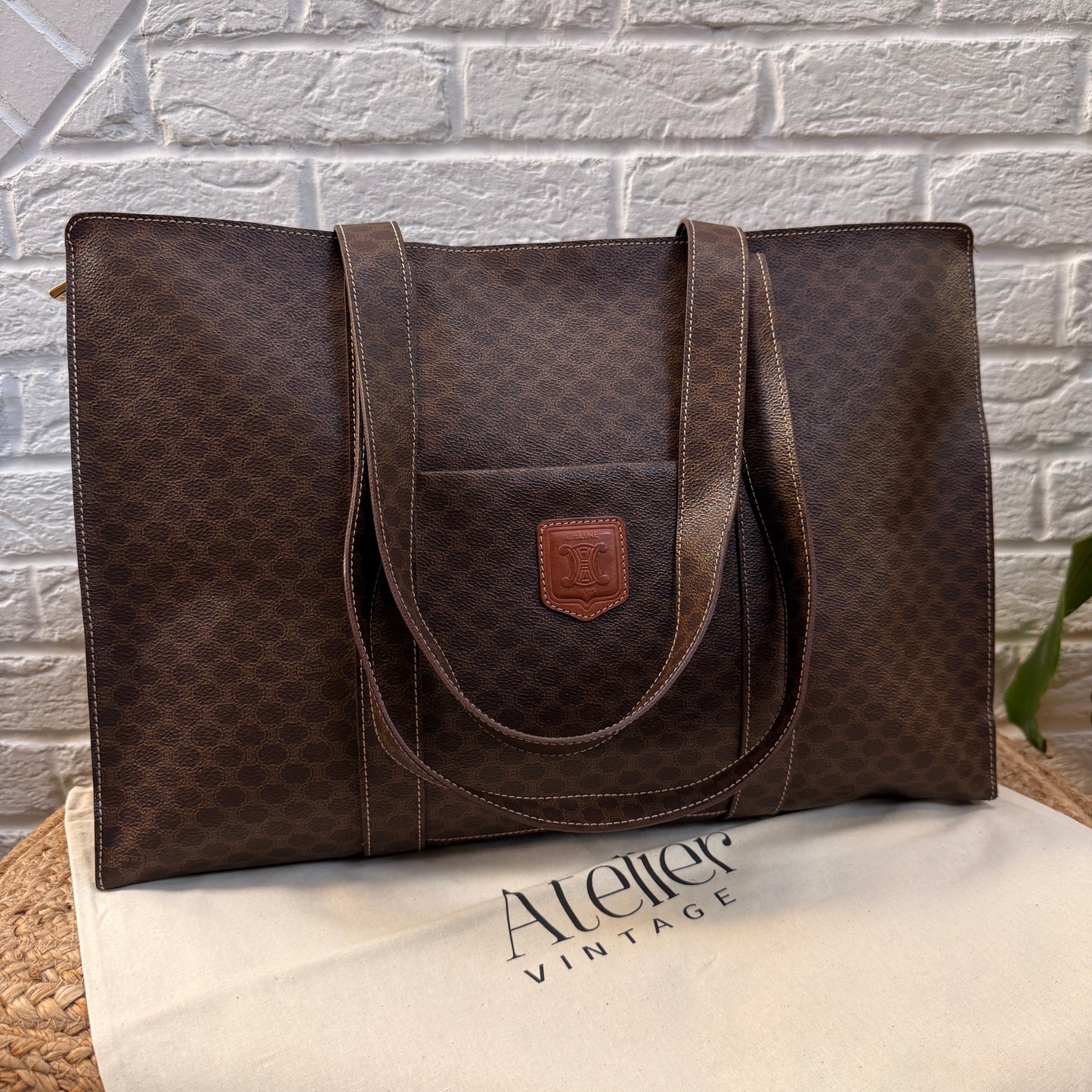 Celine Macadam Full Zip Tote Bag