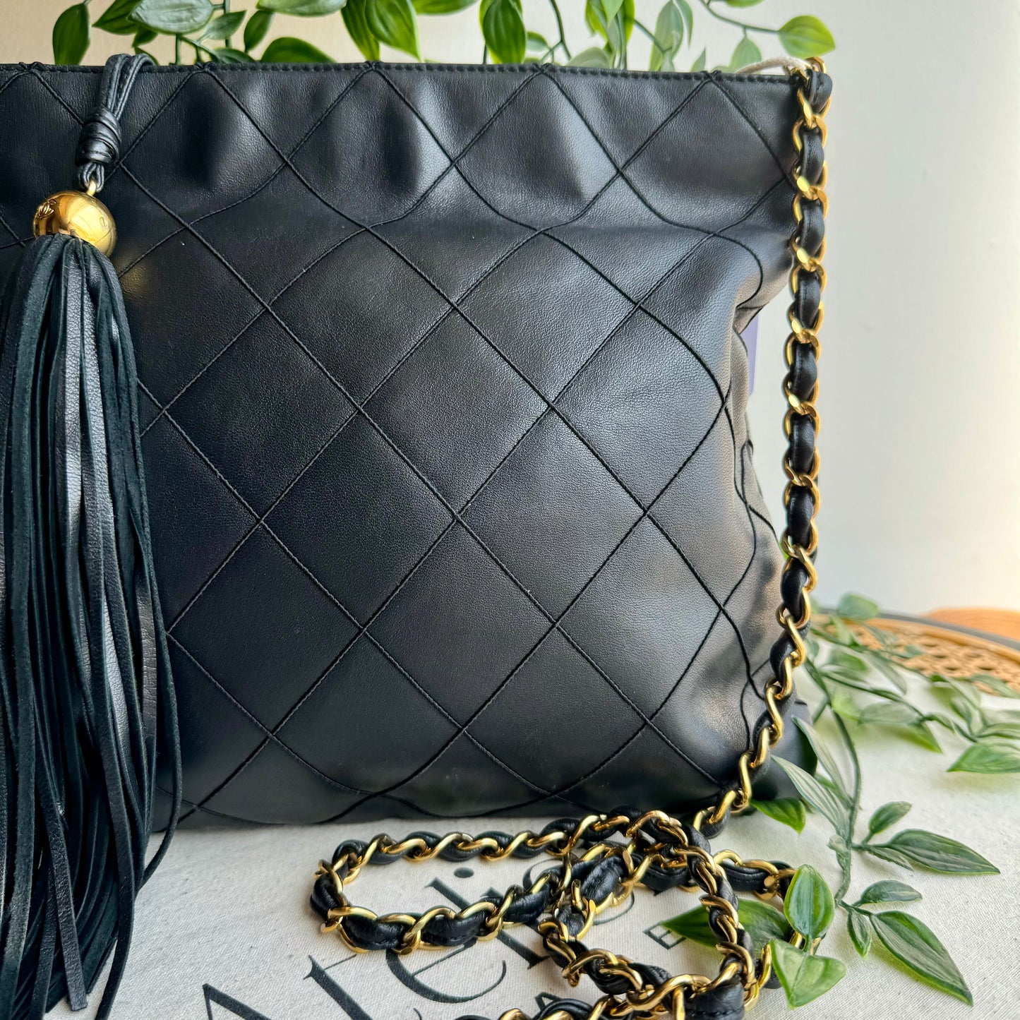 Chanel 1997 Quilted Tassel Cross Body Bag