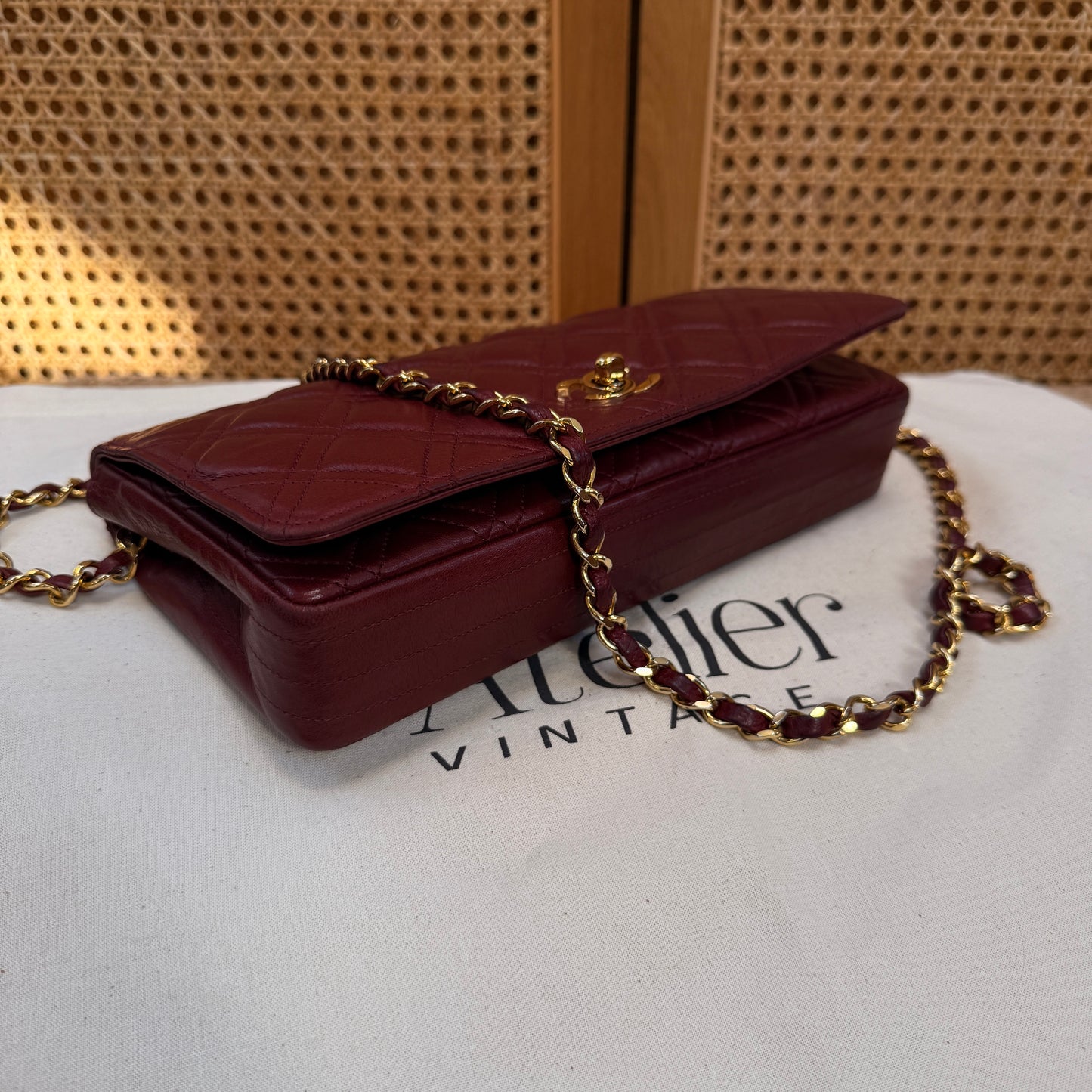 Chanel Ultra Rare Early 1980s Double Quilted Single Full Flap