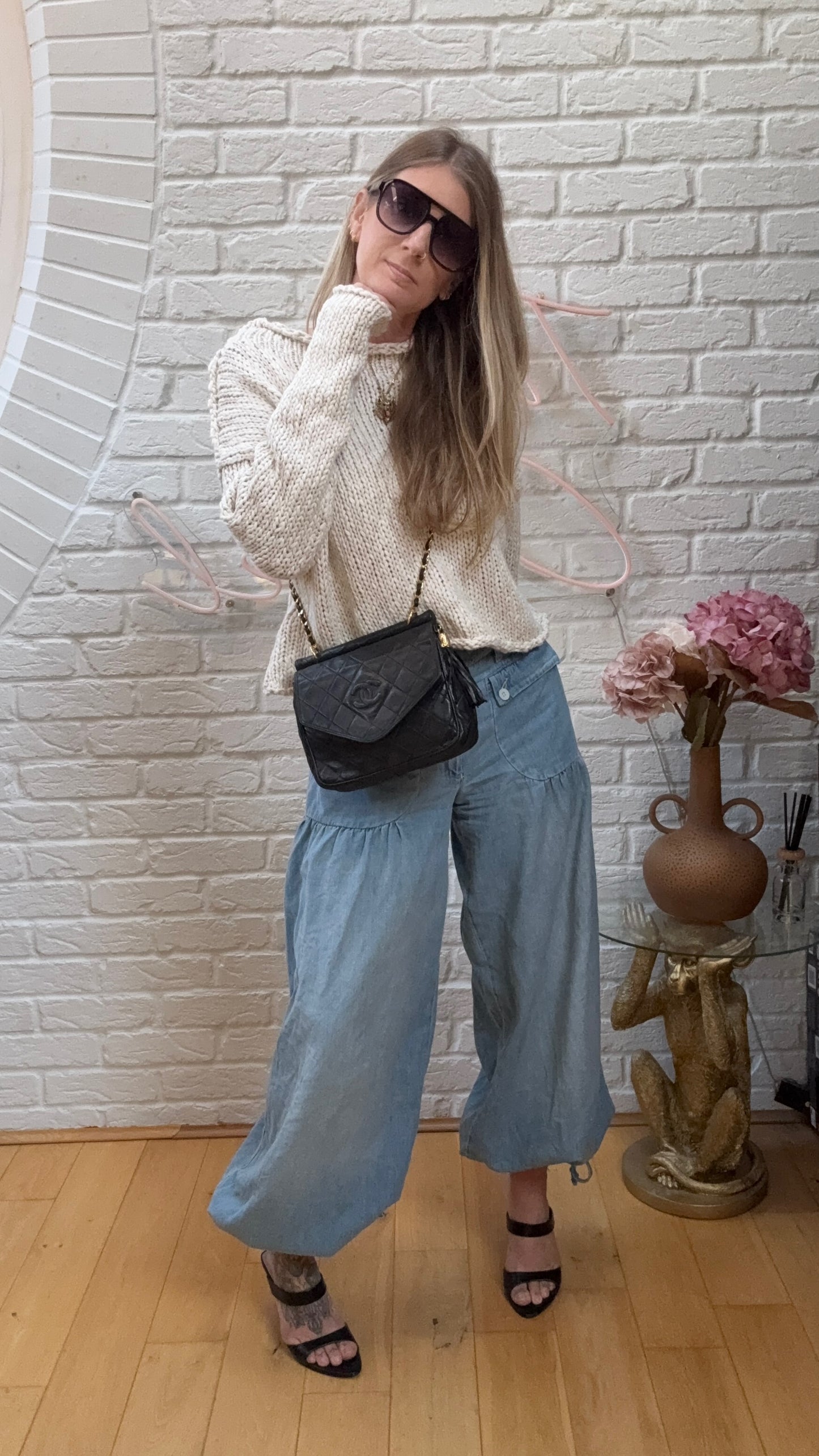 Chanel Rare 1989 Envelope Camera Style Tassel Bag