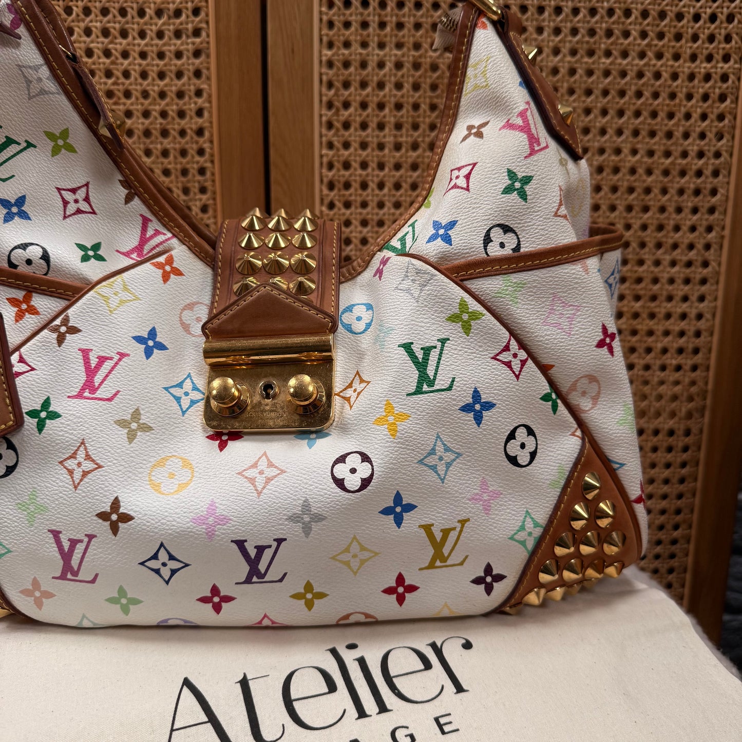 Louis Vuitton 2010 Rare Murakami Studded Chrissie