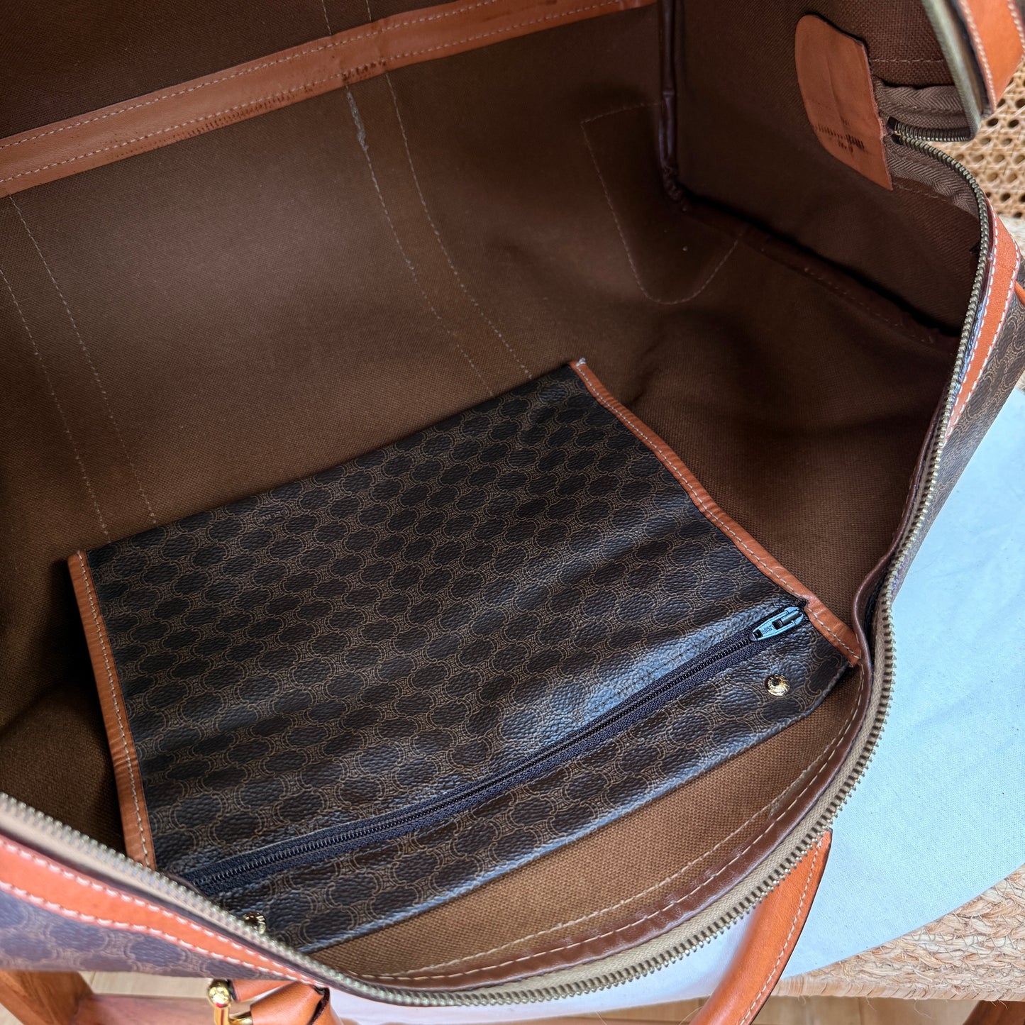 Celine 1990s Macadam Travel Bag