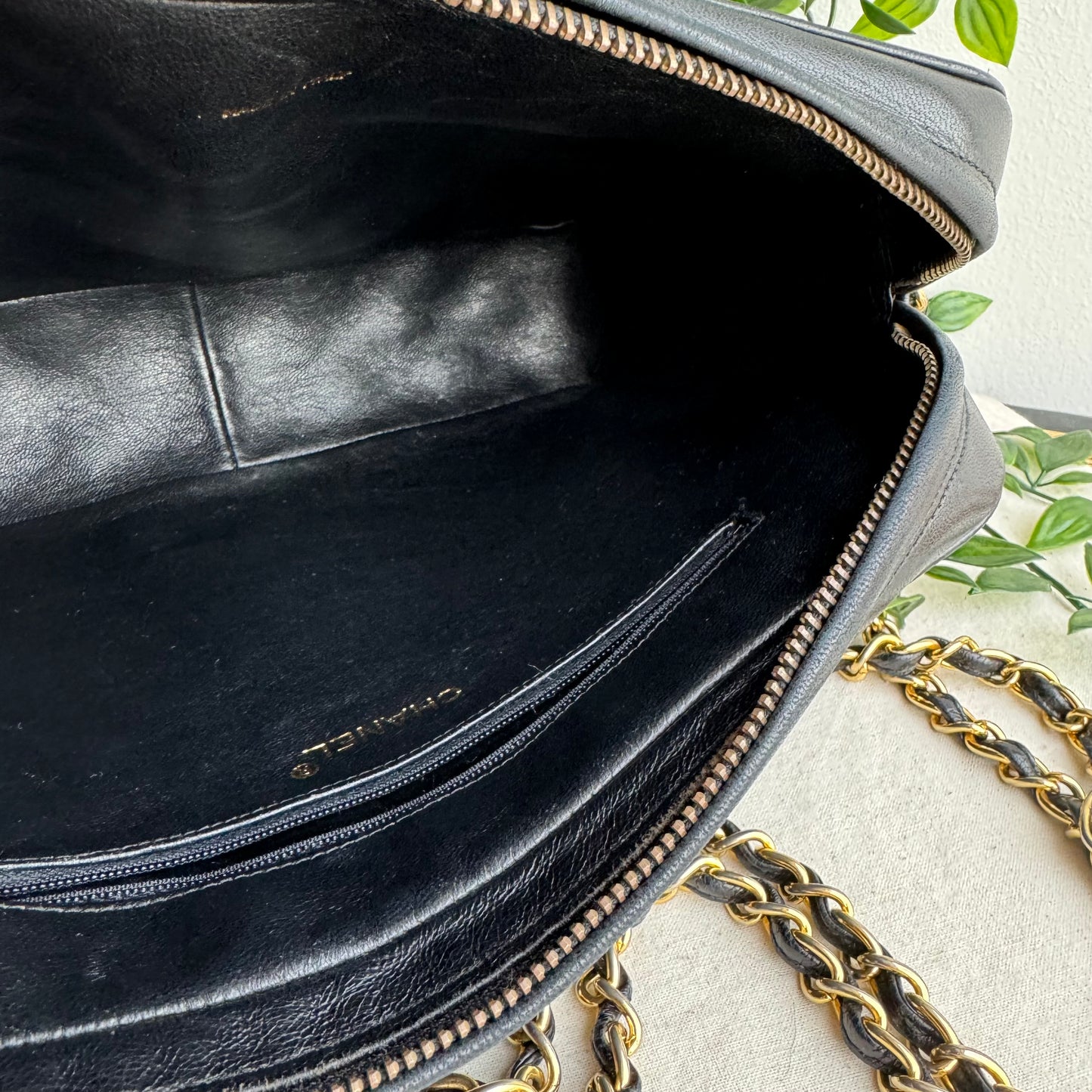Chanel 1989 Double Chain Camera Bag Tote
