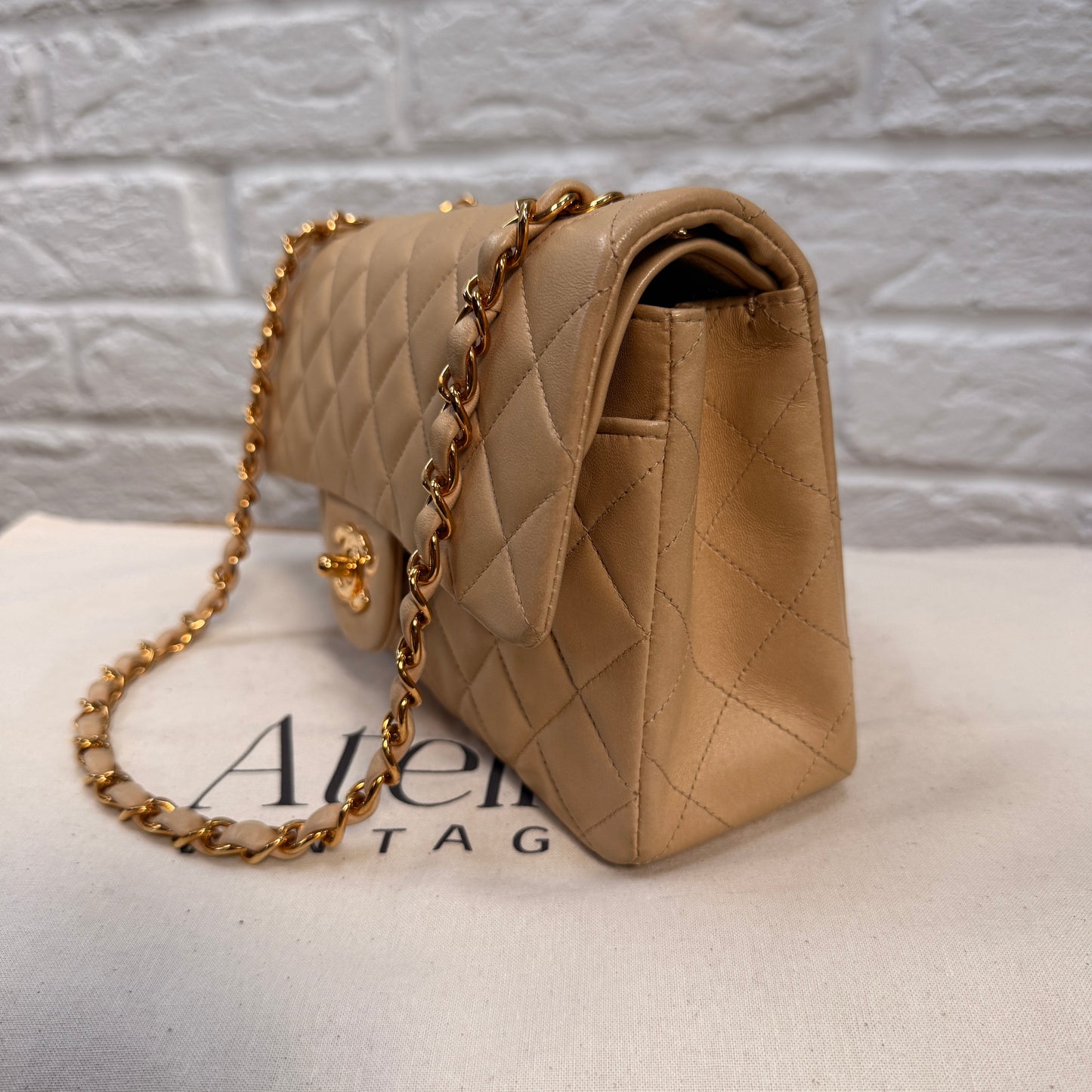 Chanel 1997 Beige Classic Double Flap Small