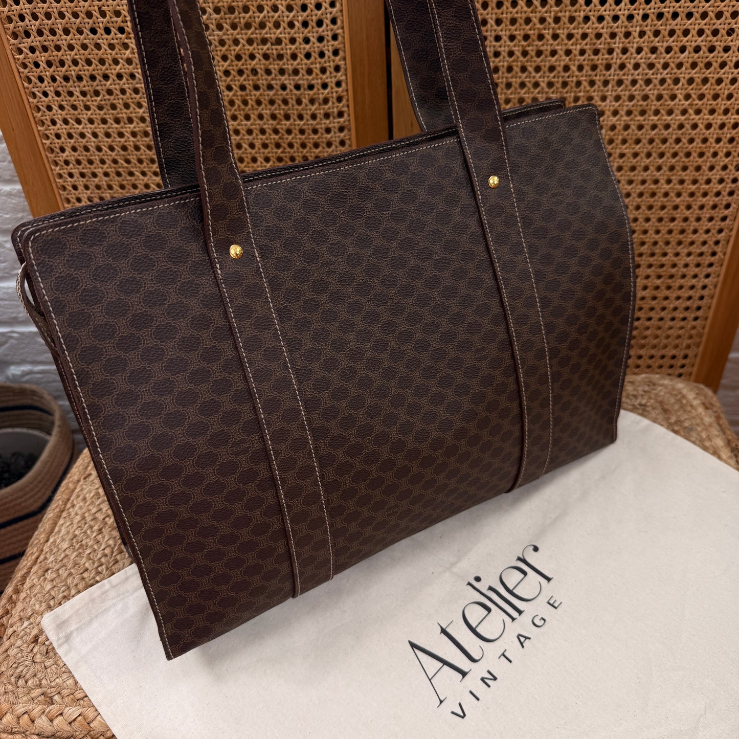 Celine Macadam Full Zip Tote Bag