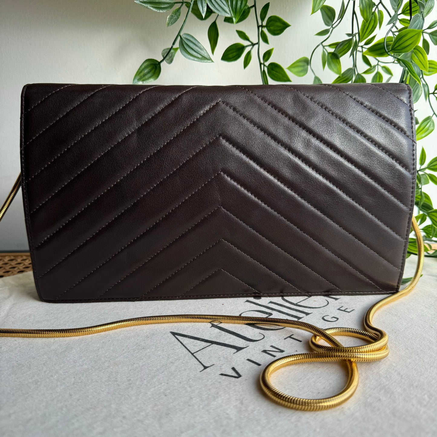 Saint Laurent 1980s Vintage Envelope Bag