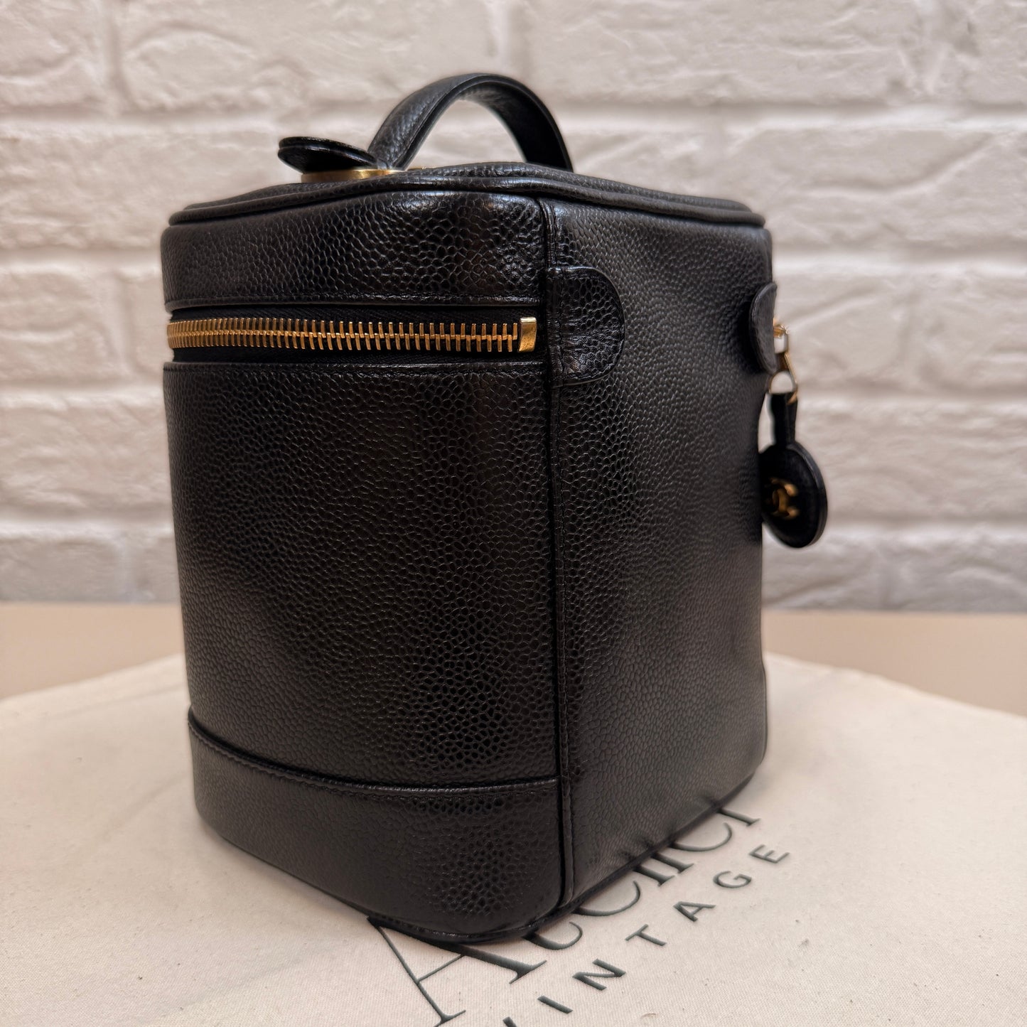 Chanel 2000 Caviar Leather Vanity Case