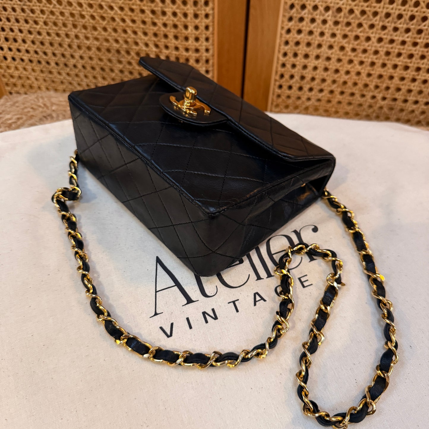 Chanel 1991 Classic Single Flap Square Small