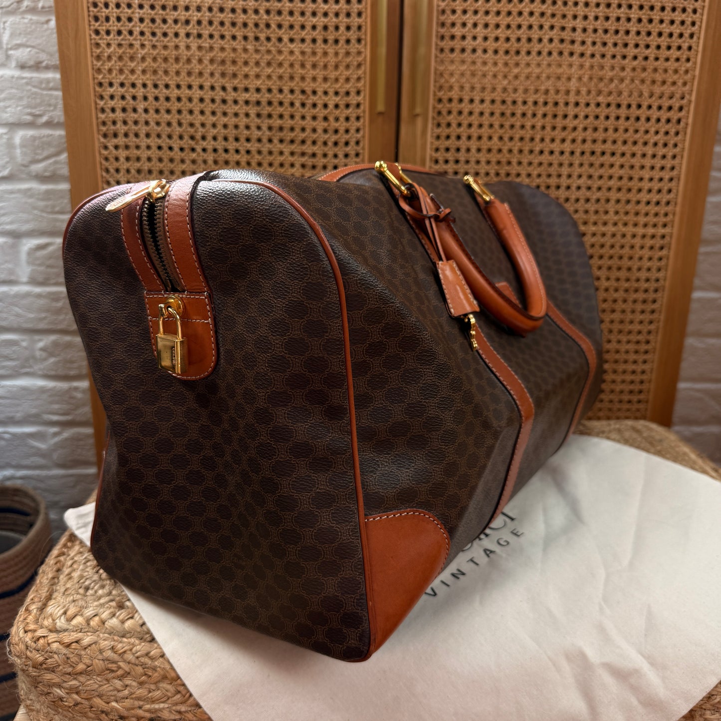 Celine 1990s Macadam Travel Bag