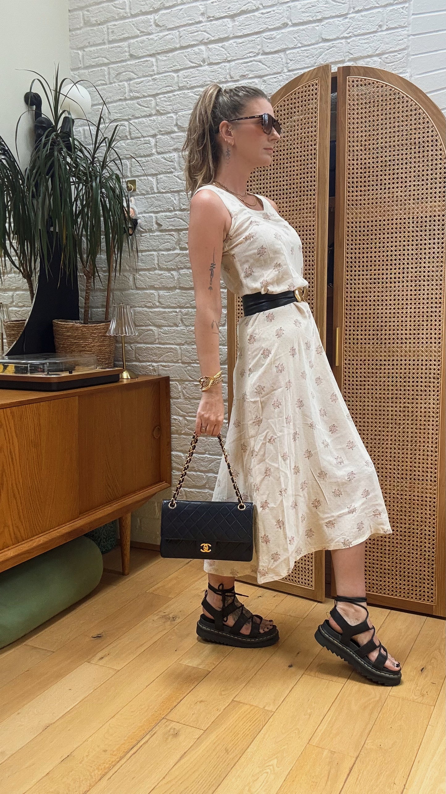 Chanel 1986 Navy Double Flap Medium