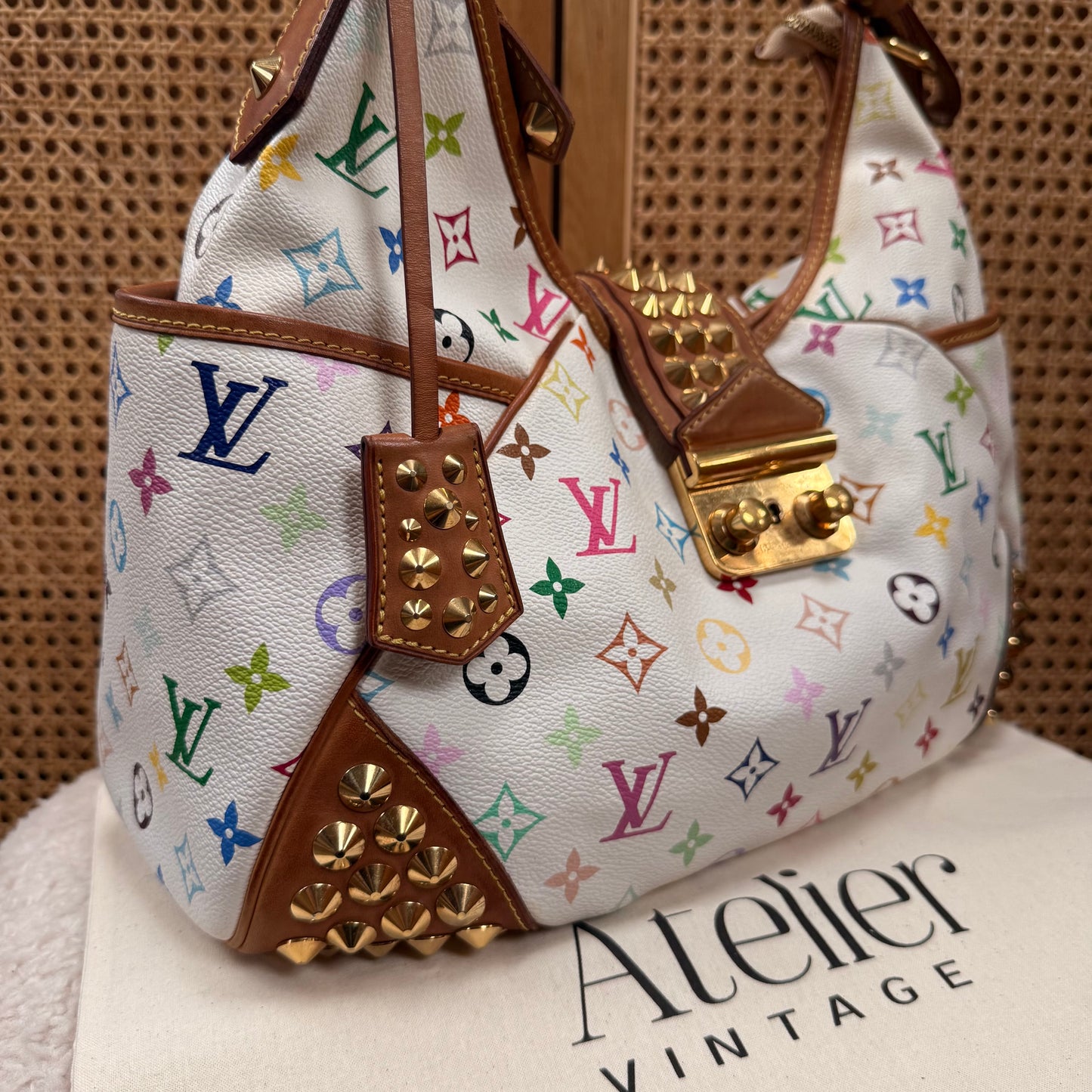 Louis Vuitton 2010 Rare Murakami Studded Chrissie