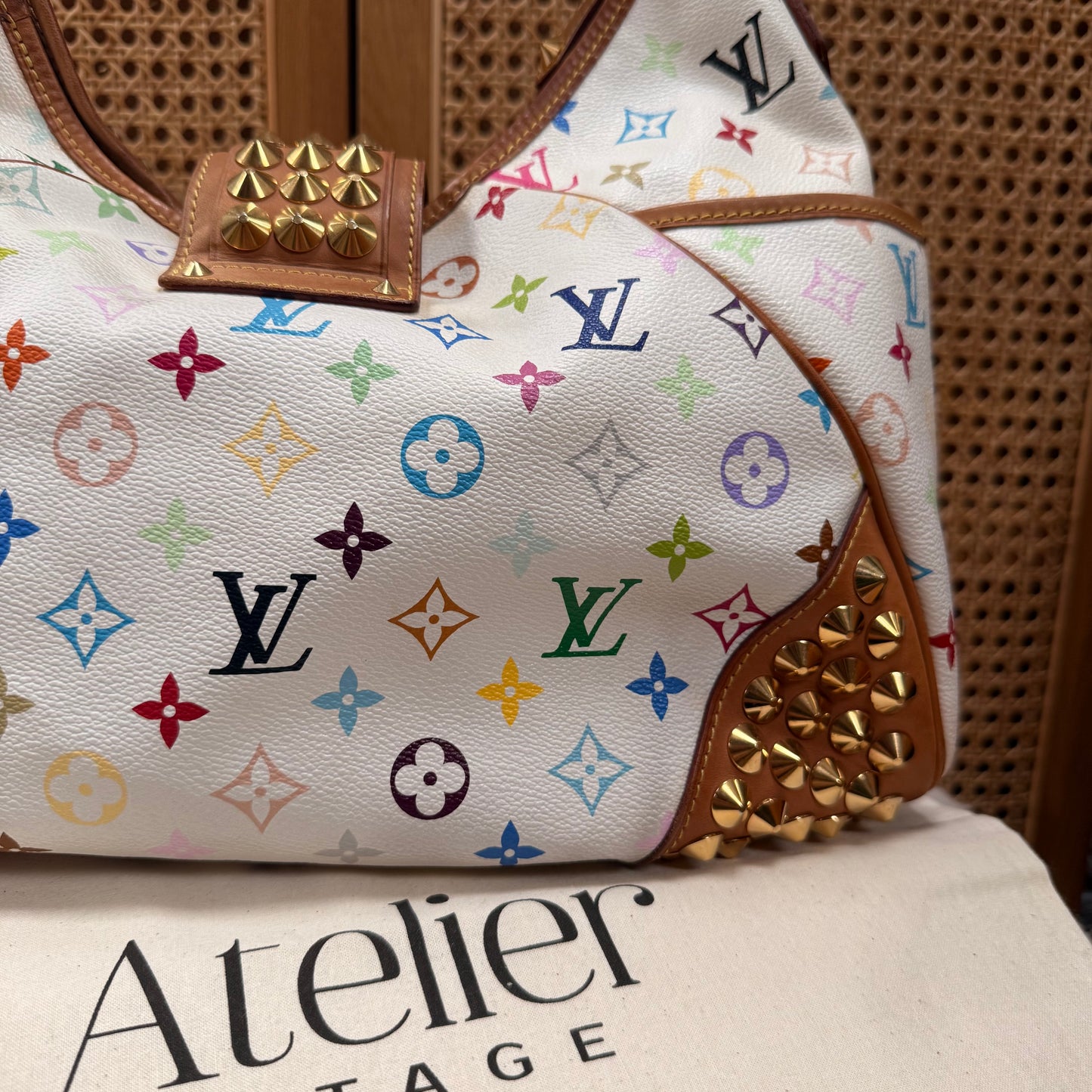 Louis Vuitton 2010 Rare Murakami Studded Chrissie