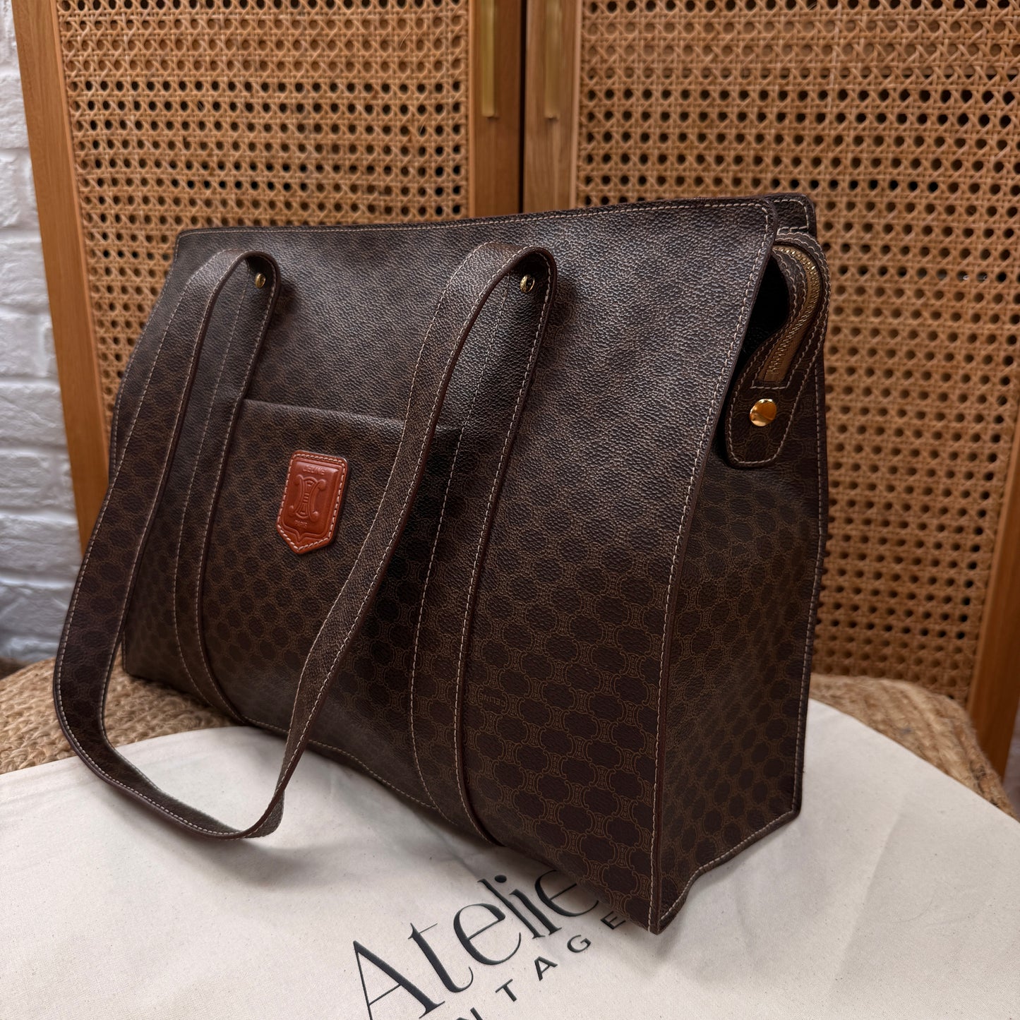 Celine Macadam Full Zip Tote Bag
