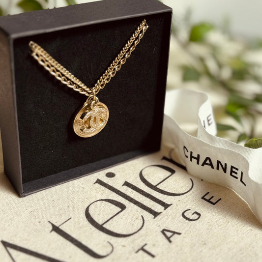 WINNER DRAWN 03/05/24-                     
May - Chanel Spring 2006 Gold
Coco Coin Double Stack Chain Raffle Giveaway - Gift Card Entry x 1