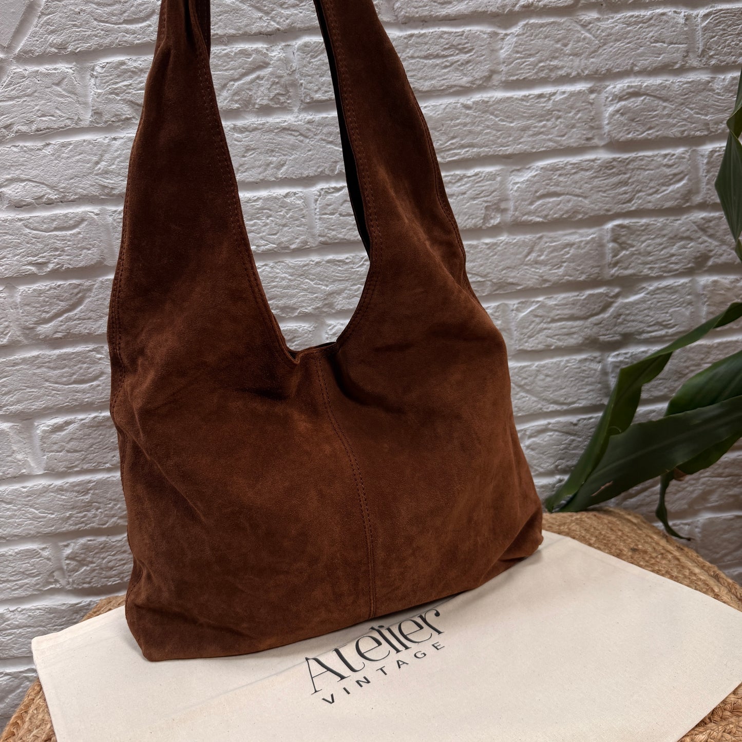 Bottega Veneta 1990s Tan Suede Hobo Tote