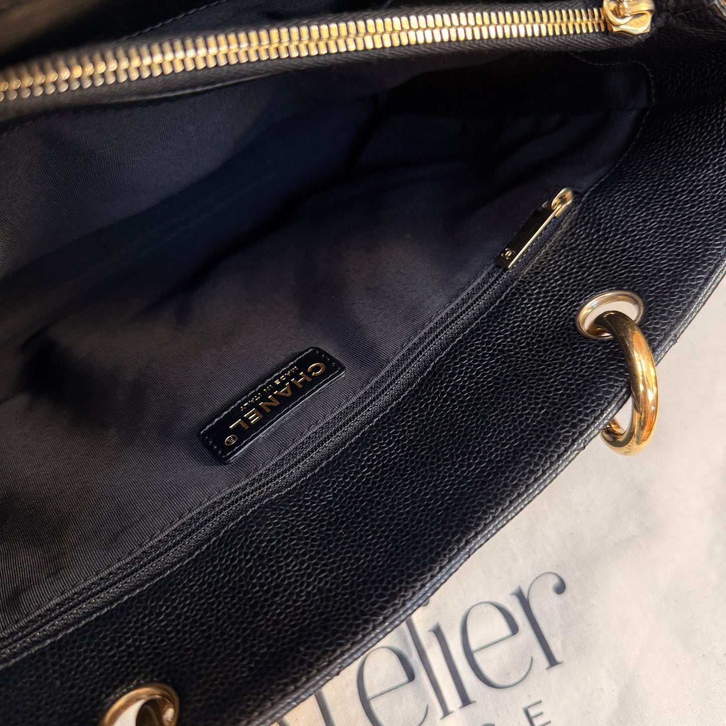 Chanel Classic Black Caviar GST