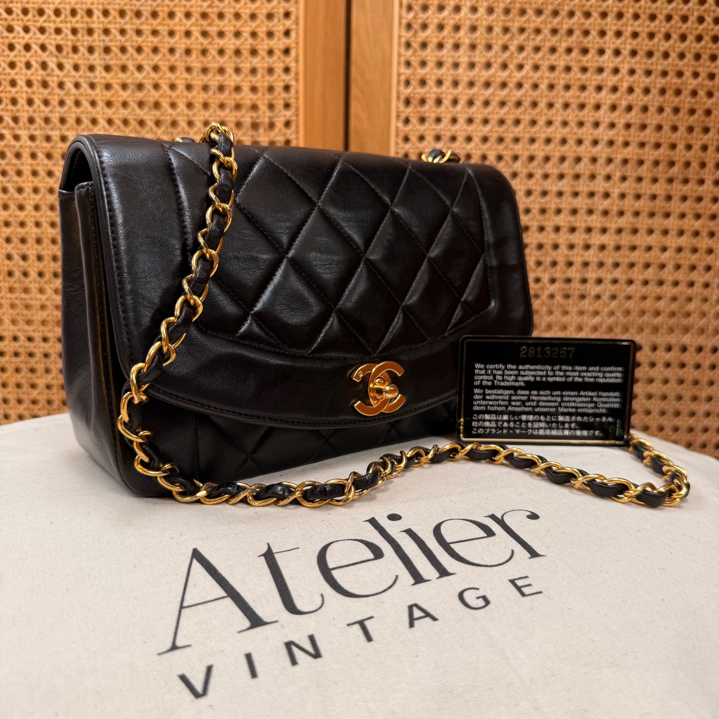 Chanel 1991 Vintage Classic Diana Small